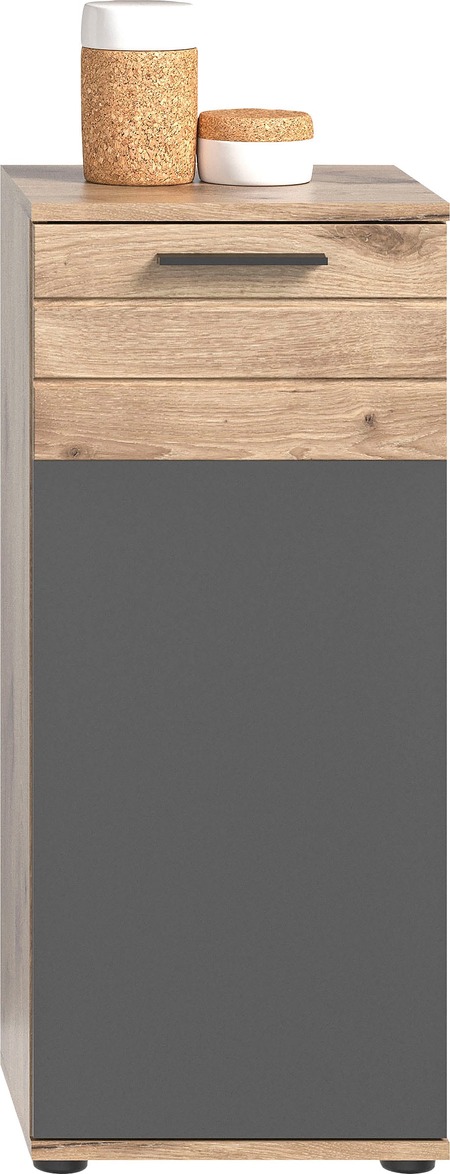 welltime Unterschrank »Riga, Breite 37 cm, 1 Tür (Türanschlag wechselbar), 1 Einlegeboden« Standschrank, Badmöbel, Badschrank, Schrank, Bad, Badezimmer