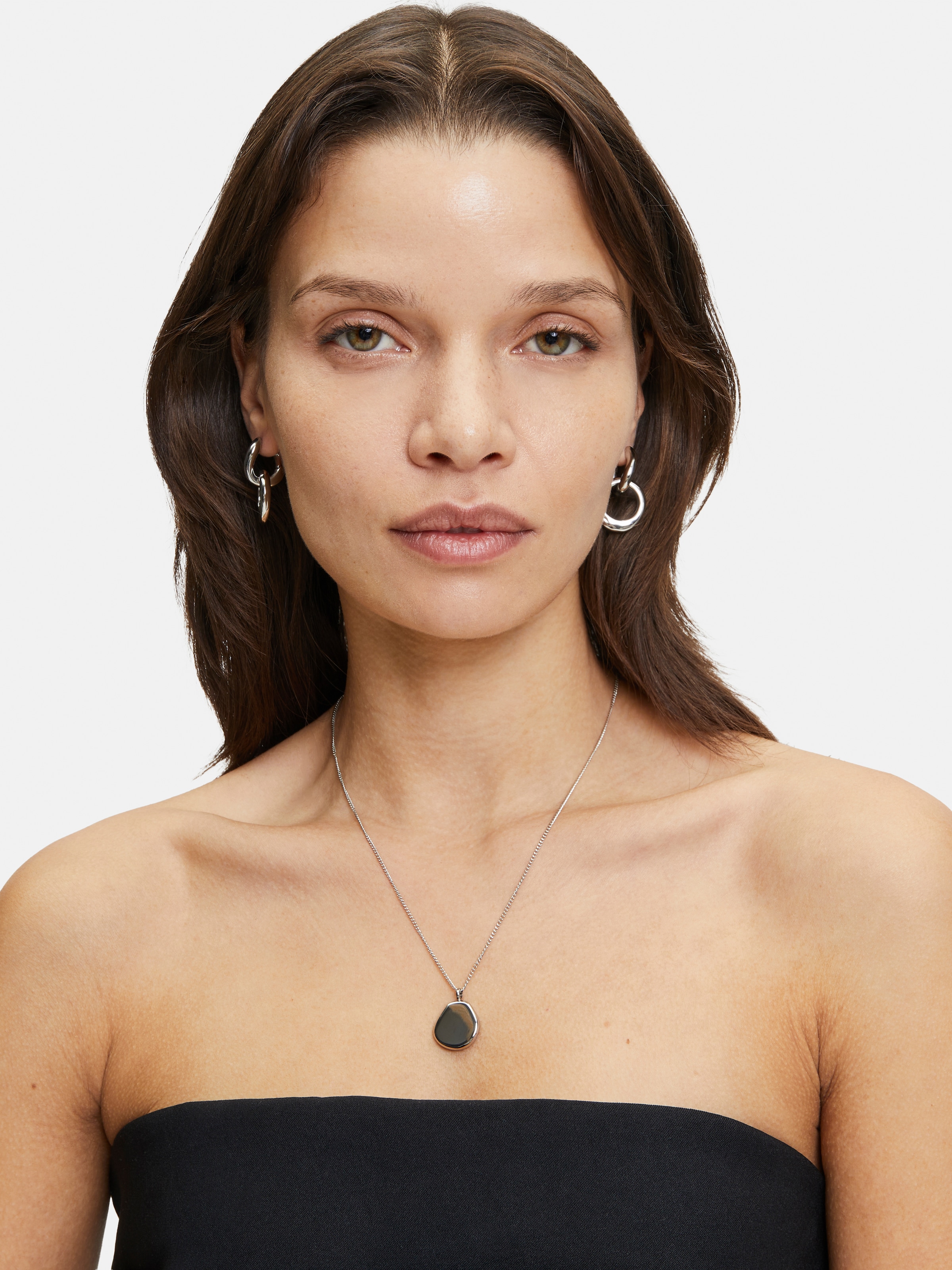 Liebeskind Berlin Paar Creolen »Schmuck Geschenk Edelstahl Ohrringe The Organic« Einhänger abnehmbar