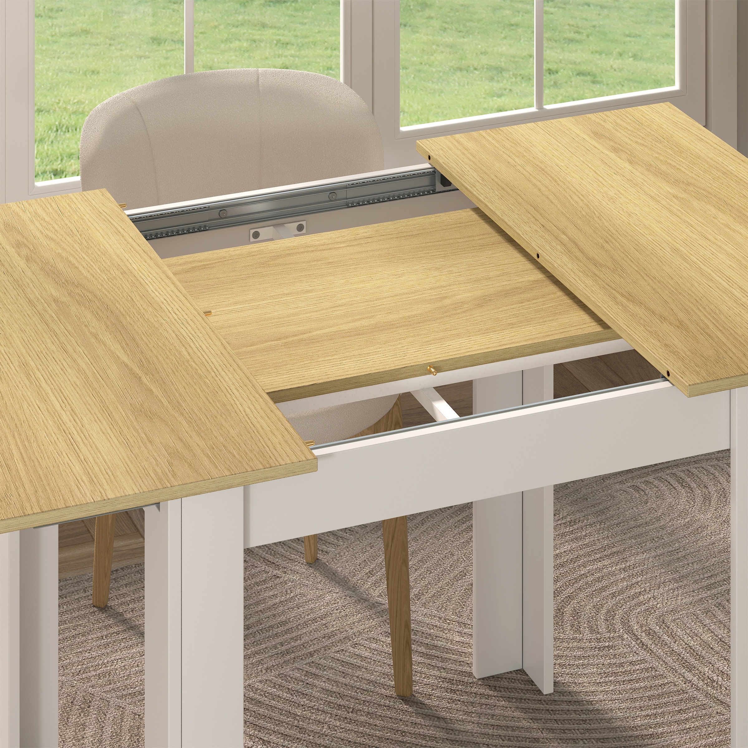 VCM Esstisch »Esstisch Küchentisch Pesoli ausziehbar 80-120 cm« 1 Stk. tlg.