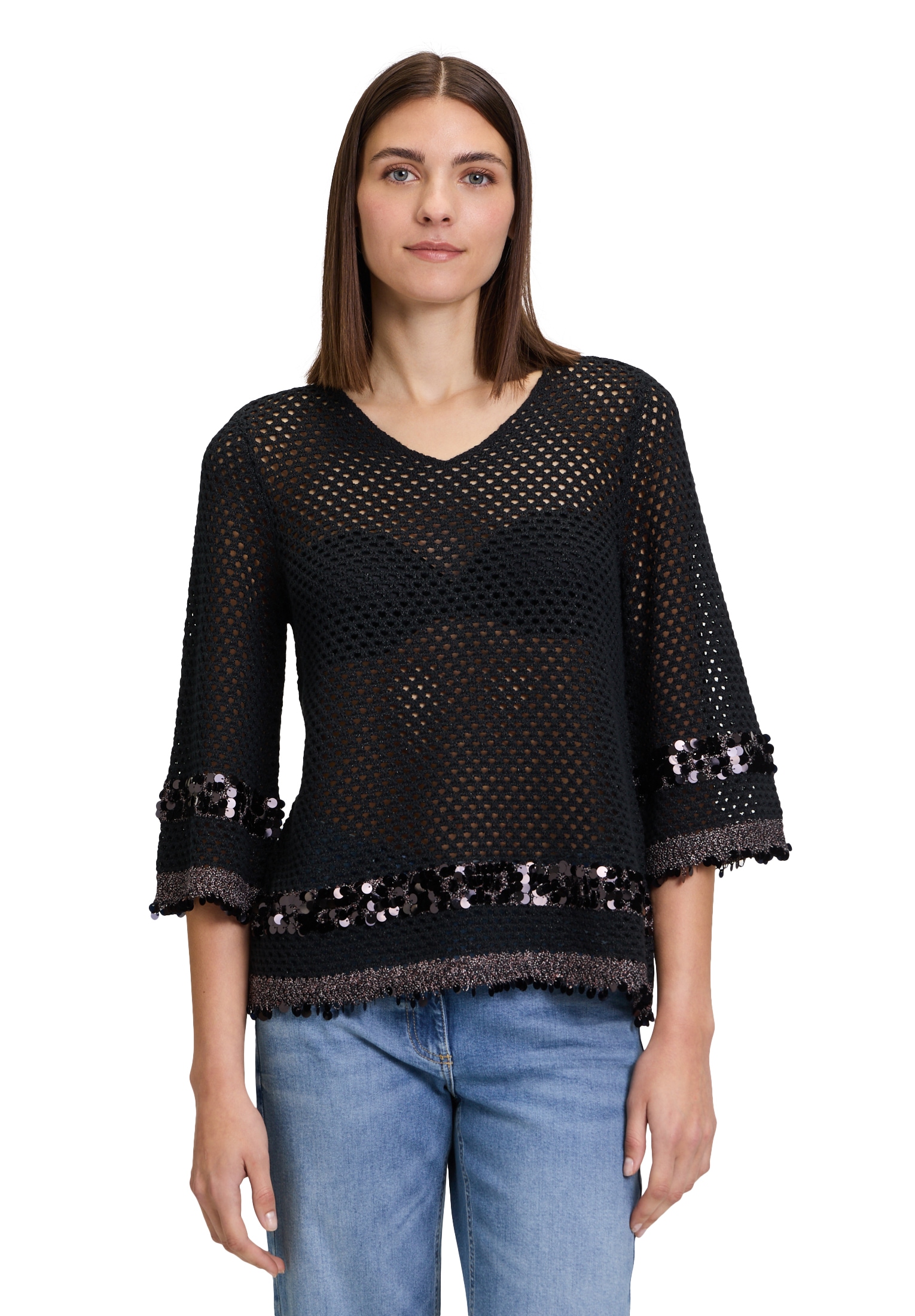 Betty Barclay Strickpullover »Strickpullover mit Lochmuster«