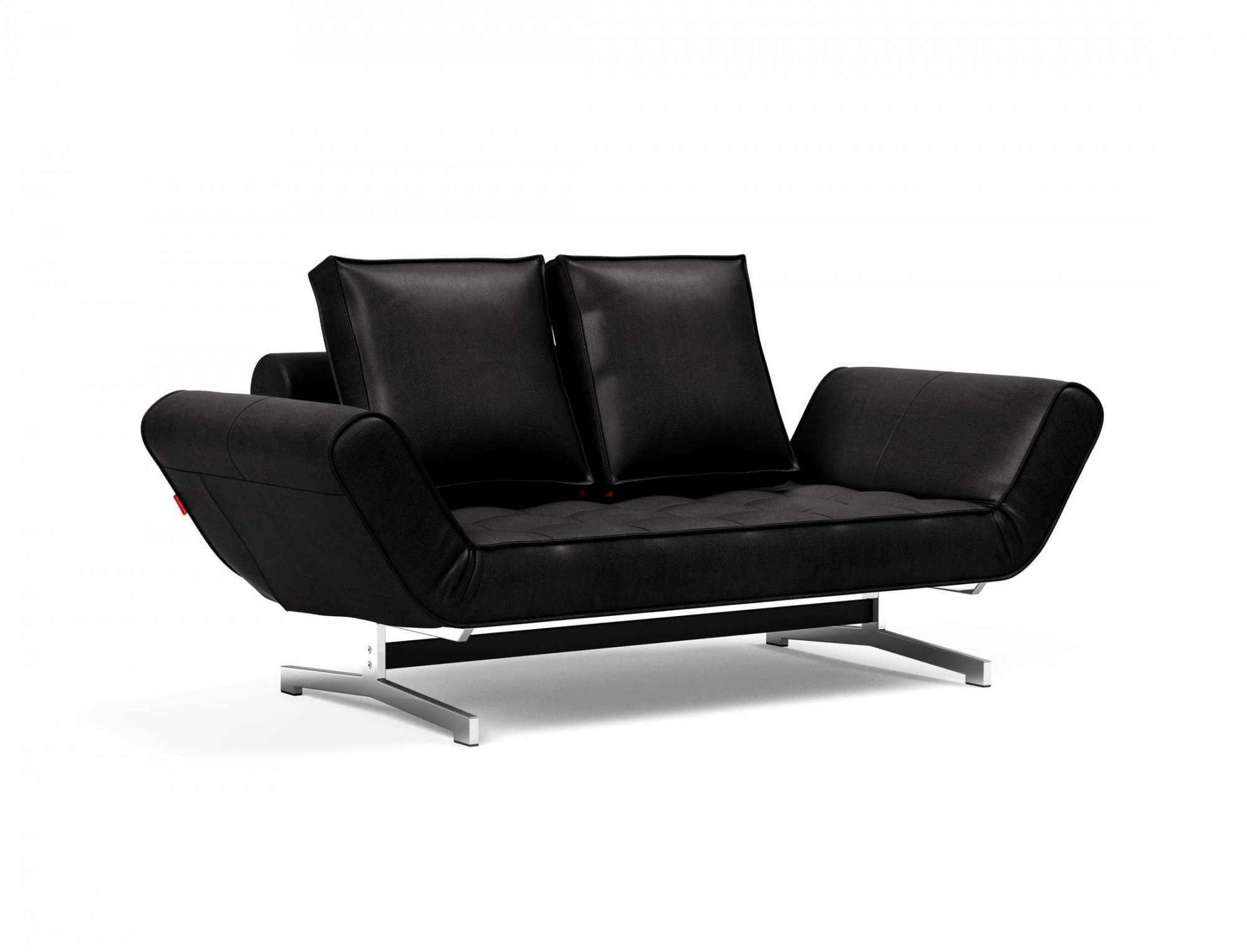 INNOVATION LIVING ™ 3-Sitzer »Ghia Schlafsofa, Multi-Wohlfühlsofa, Designfuß«, eine große Liegefläche mit geringer Stellfläche, beidseitig abklappbar