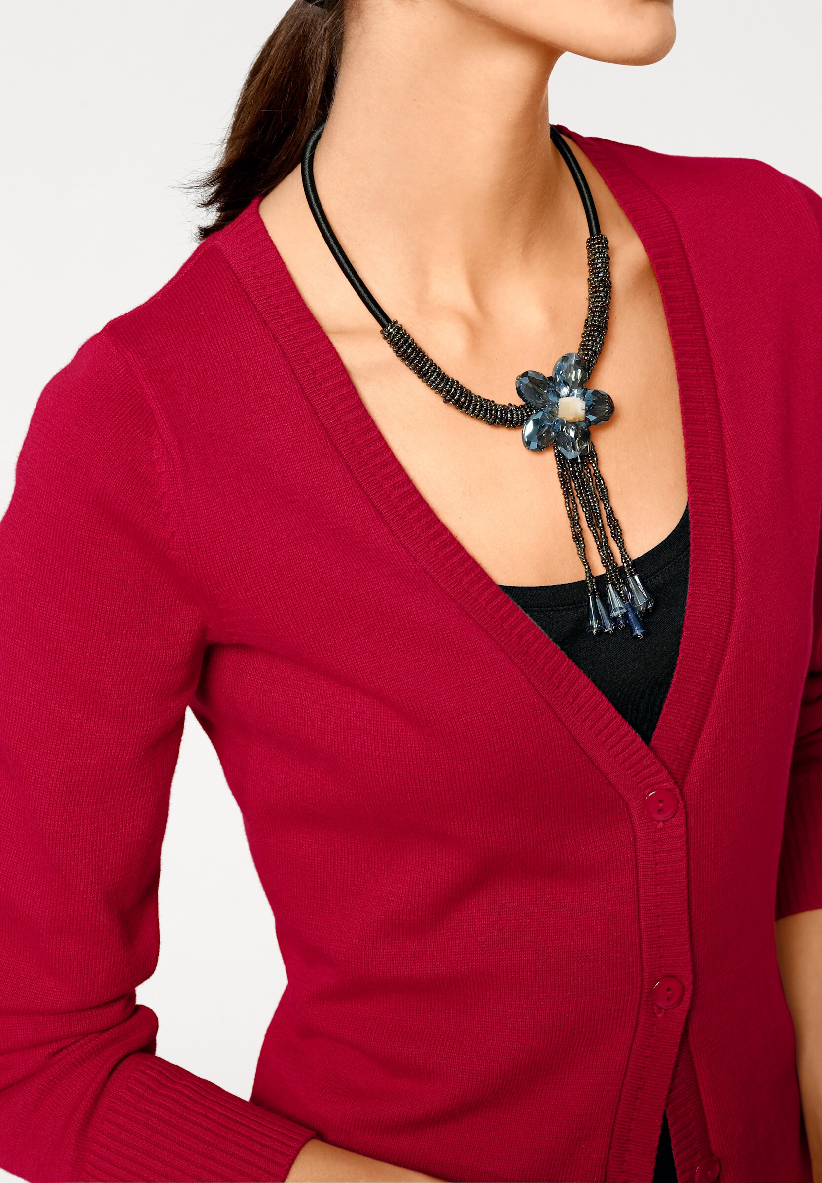 heine Strickjacke »Feinstrickjacke Feinstrickjacke mit Taschen«