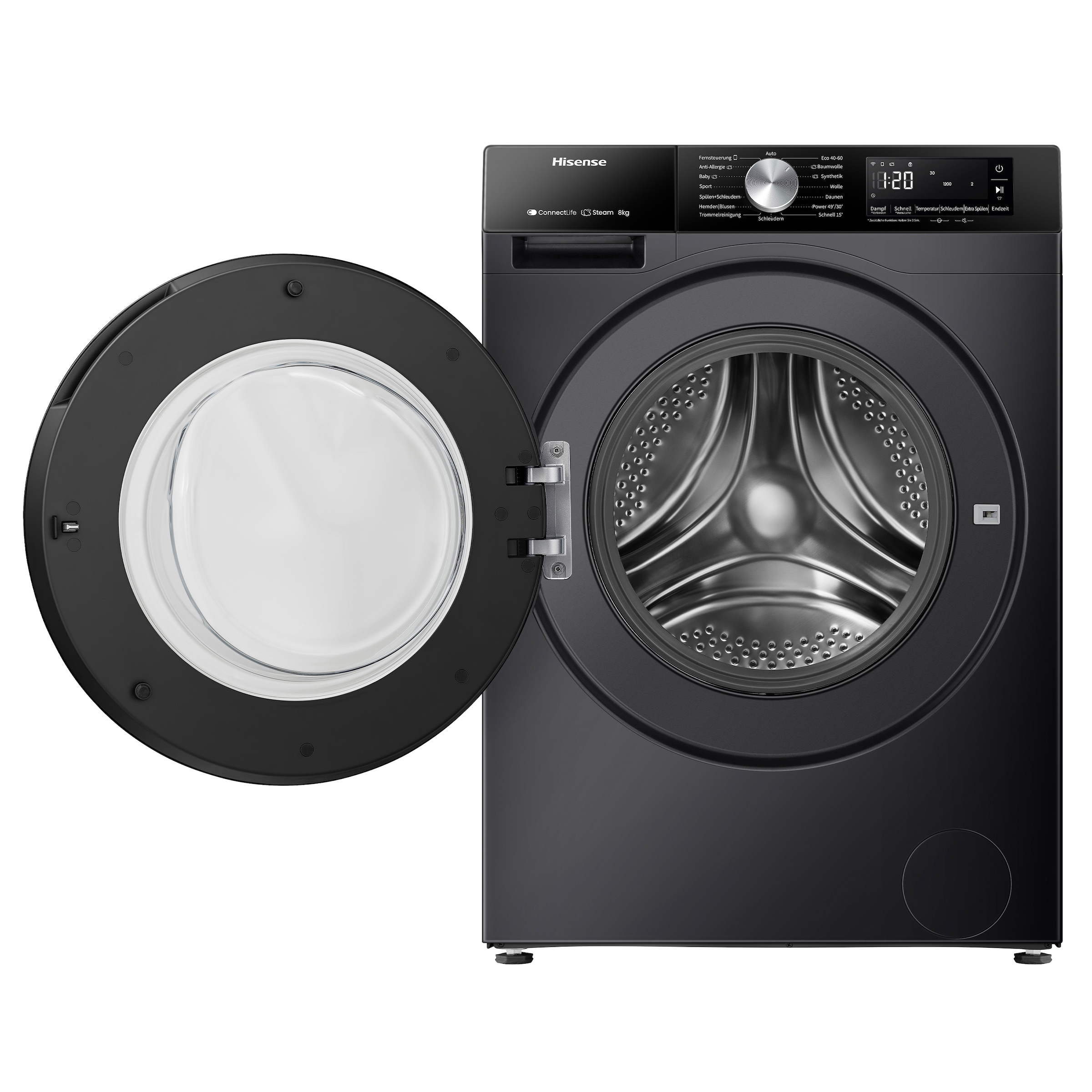 Hisense Waschmaschine »WF3S8043BB3«, 8 kg, 1400 U/min, Wifi-ConnectLife