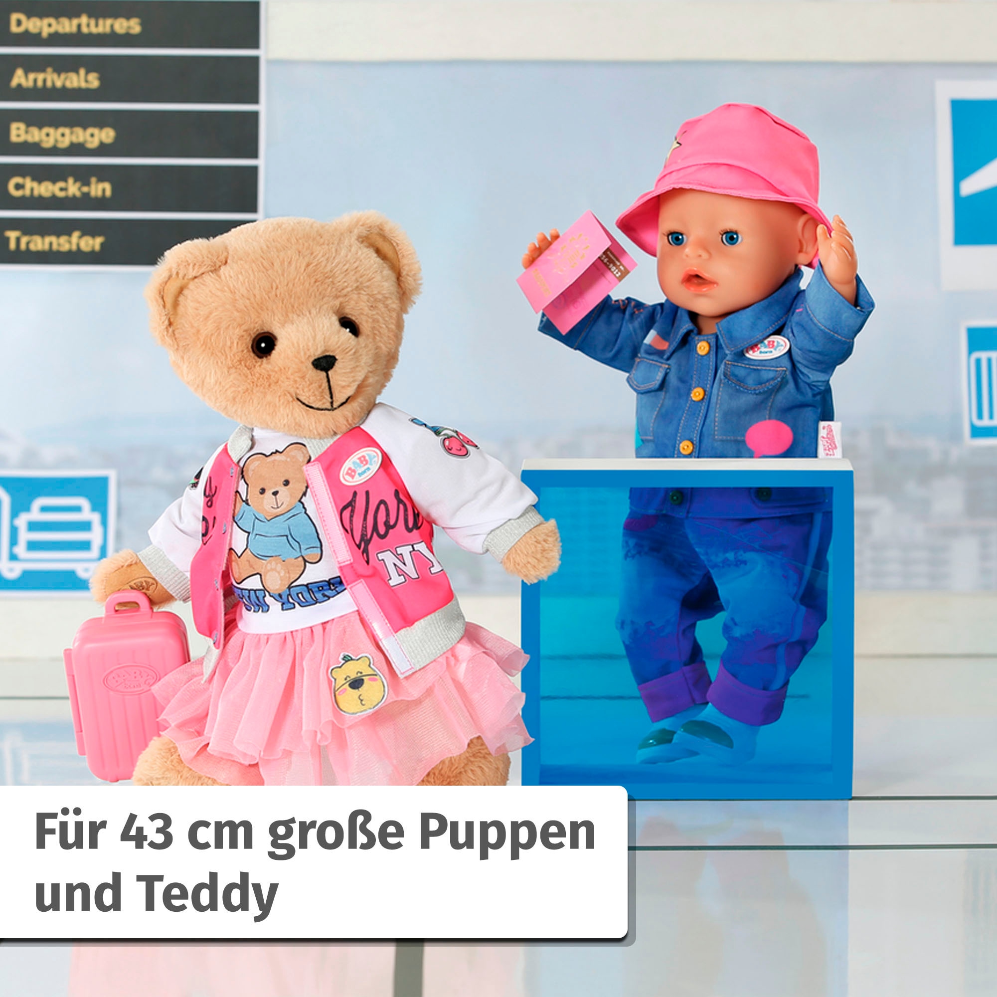 Baby Born Puppenkleidung »Deluxe Reiseoutfit, 43cm«