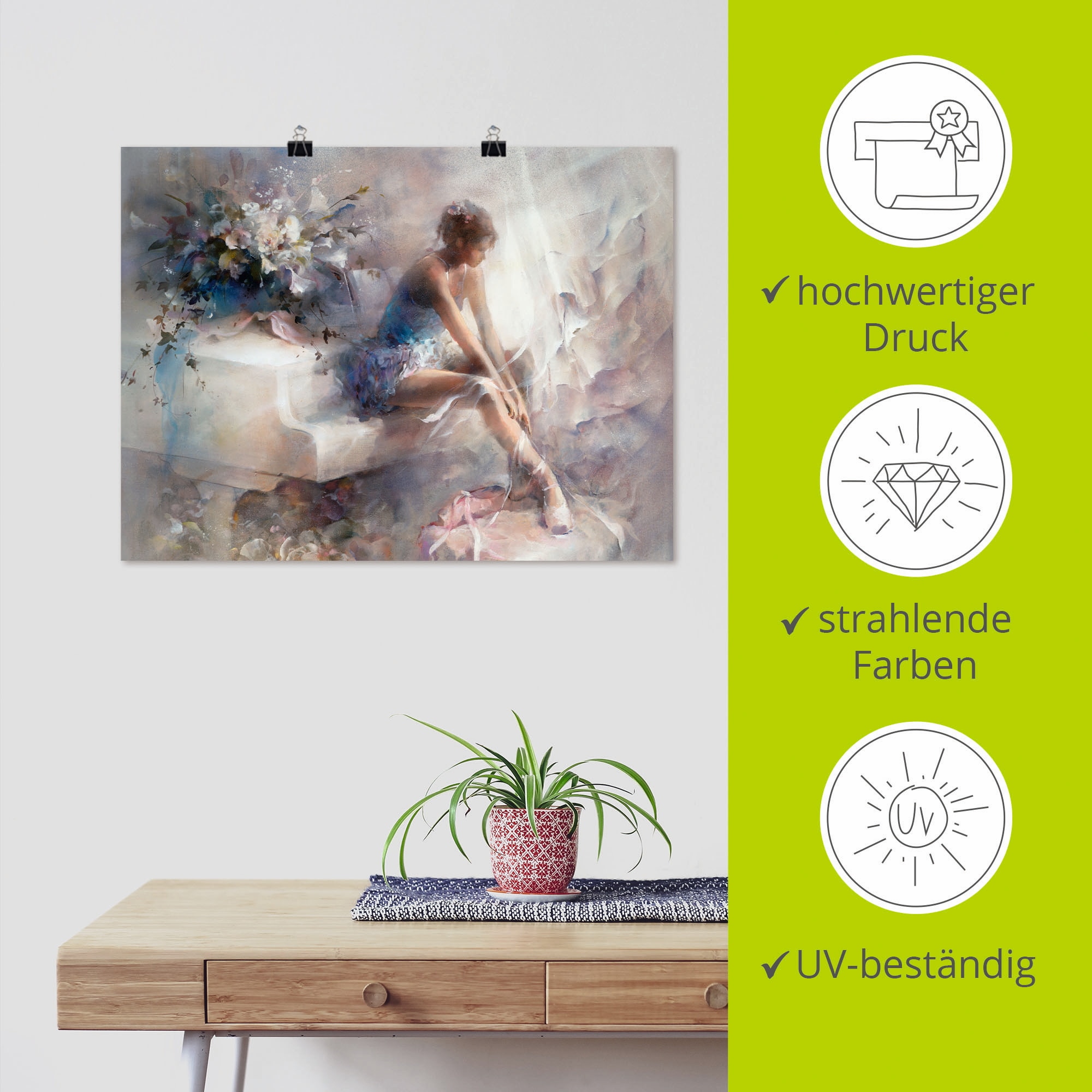 Artland Wandbild »Melodien«, Sport, (1 St.), als Leinwandbild, Poster, Wandaufkleber in verschied. Größen