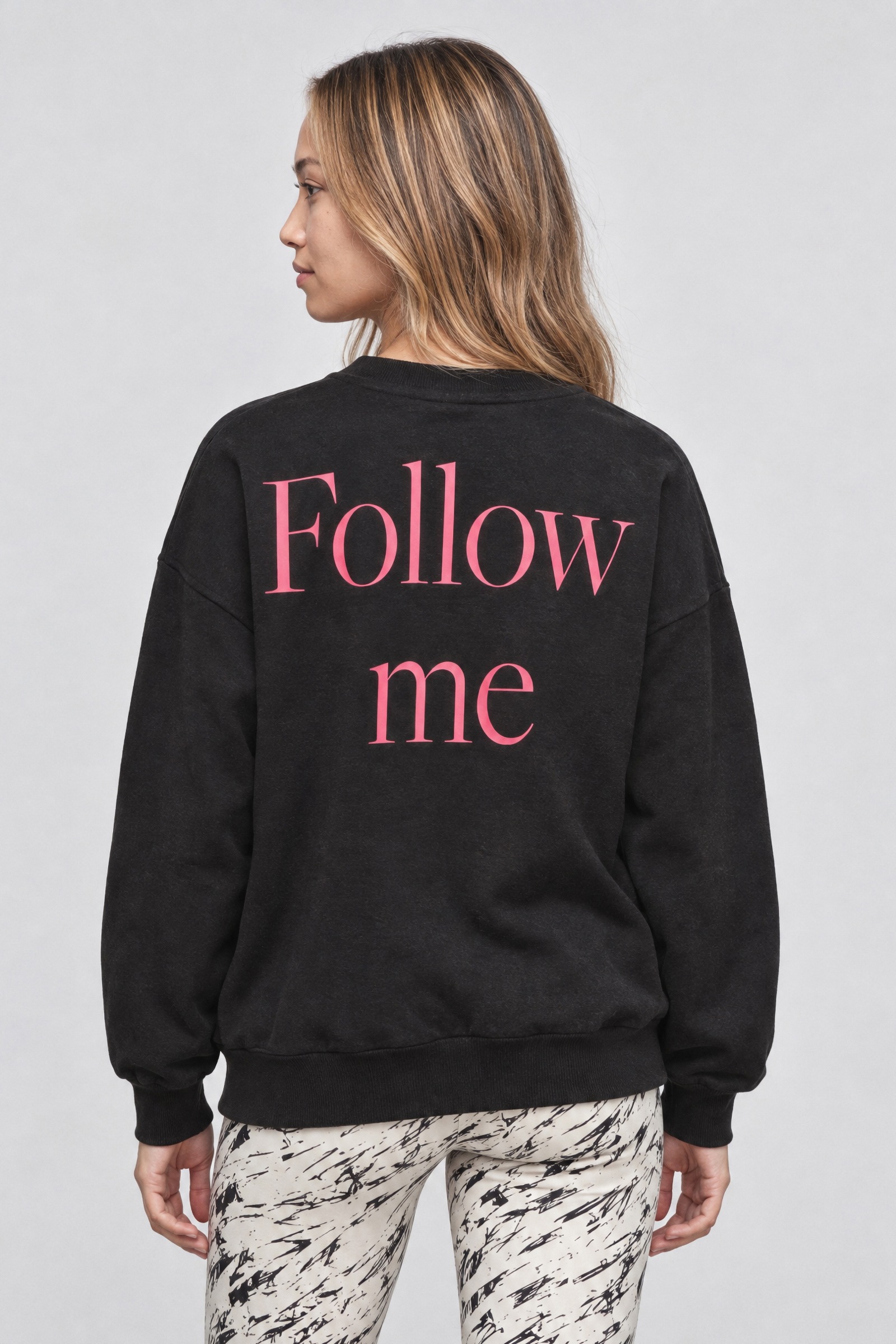 Alife & Kickin Sweatshirt , Rückenprint Follow me, Rundhals, Rippbündchen, leicht weiter Schnitt
