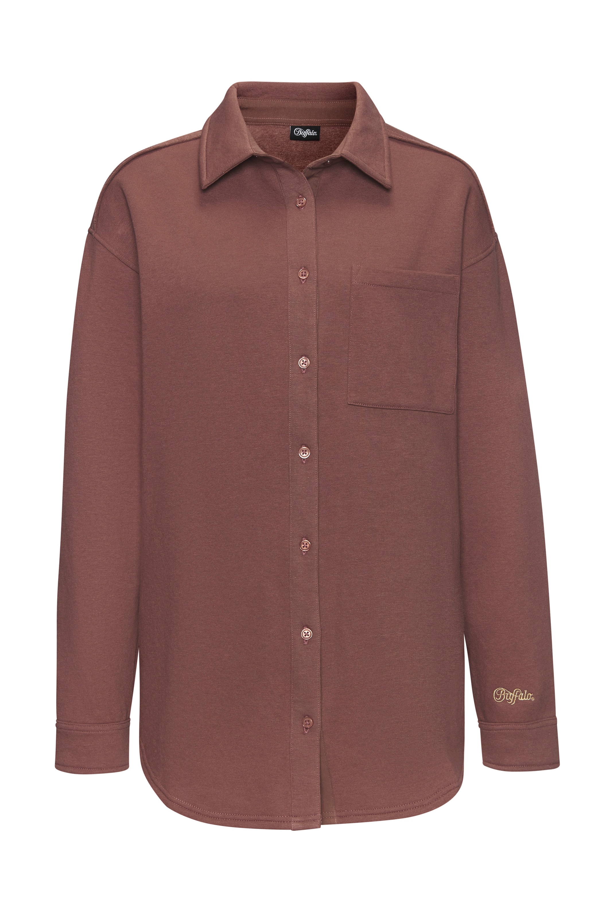 Buffalo Blusenshirt, mit Logostickerei