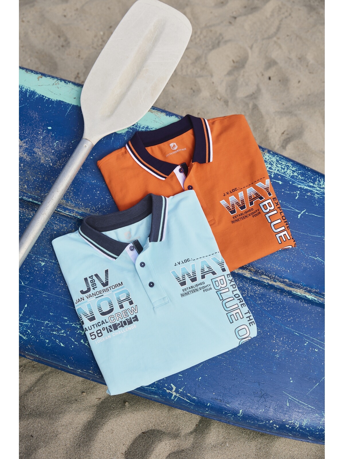 Jan Vanderstorm Poloshirt »Poloshirt JERKER«, (1 tlg.), aus weichem Baumwoll-Piqué