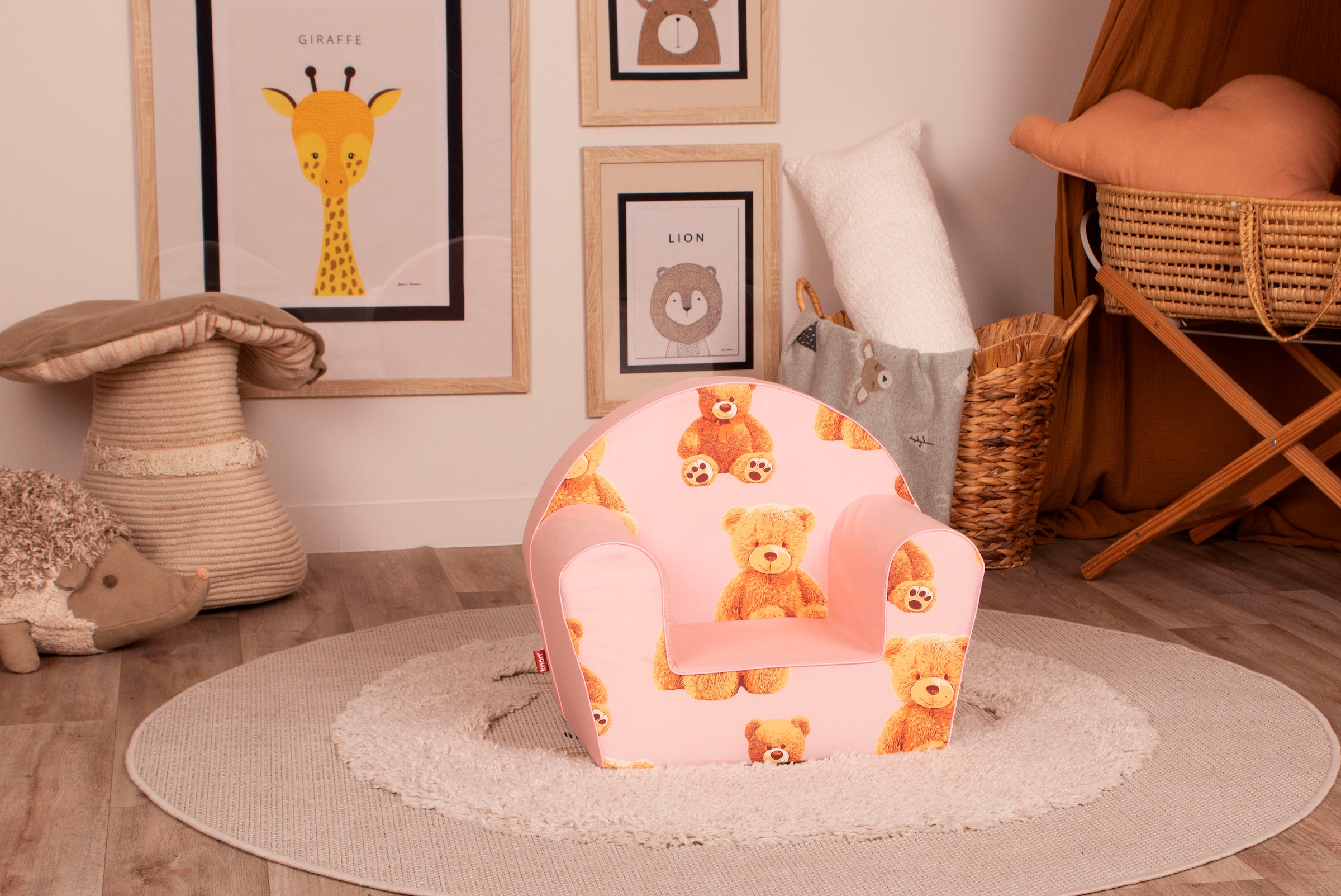 Knorrtoys® Sessel »Teddy pink«, für Kinder; Made in Europe