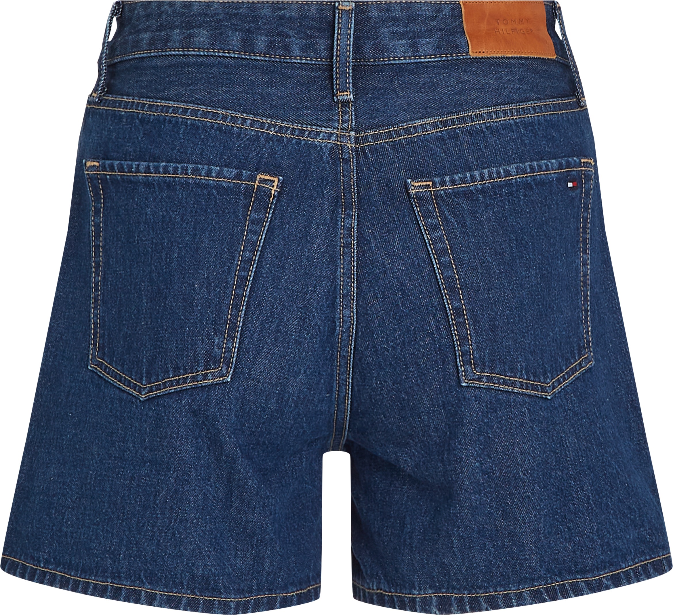 Tommy Hilfiger Shorts »DNM MINI SHORT HW ACE«, mit ausgestelltem Bein
