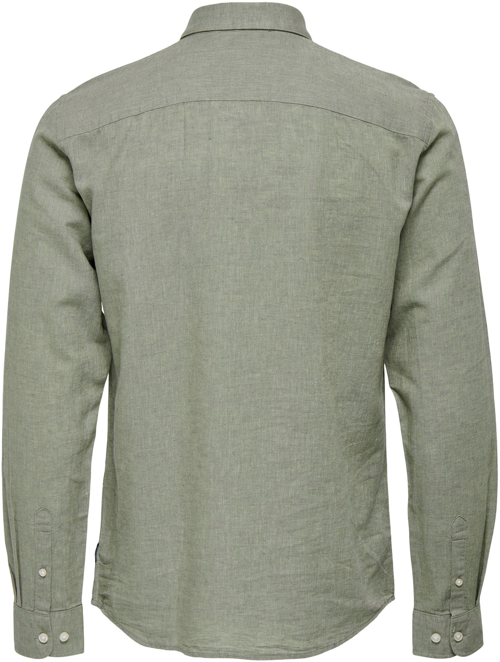 ONLY & SONS Langarmhemd »ONSCAIDEN LS SOLID LINEN SHIRT NOOS«