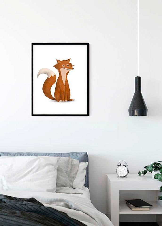 Komar Bild »Cute Animal Fox« Tiere 1 Stk. tlg. Wandbild zur Dekoration - ohne Rahmen