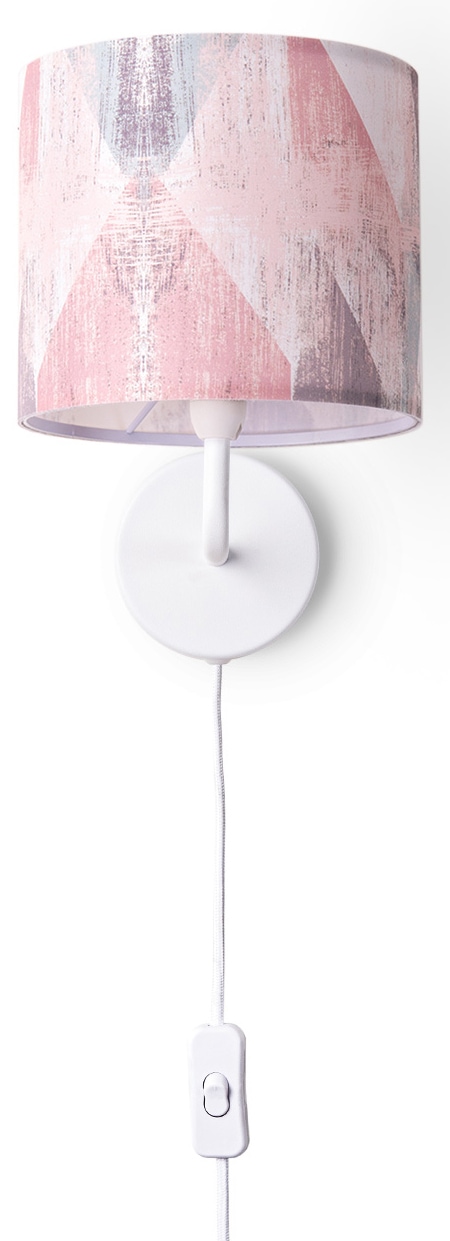 Paco Home »Mero Lampe 1 Wohnzimmer 3 Stecker mit XXL | kaufen 3m Wandleuchte Flur Jahren Garantie E14 Kabel Abstrakt 102«, âˆ…18cm flammig-flammig, online
