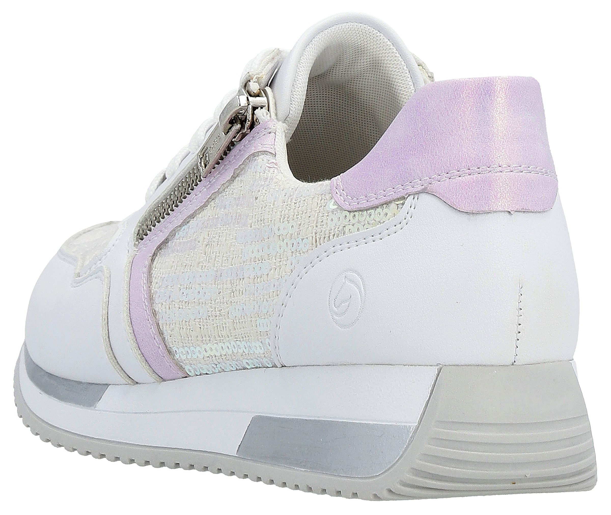 Remonte Keilsneaker, mit modischem Kontrastbesatz, Freizeitschuh, Halbschuh, Schnürschuh