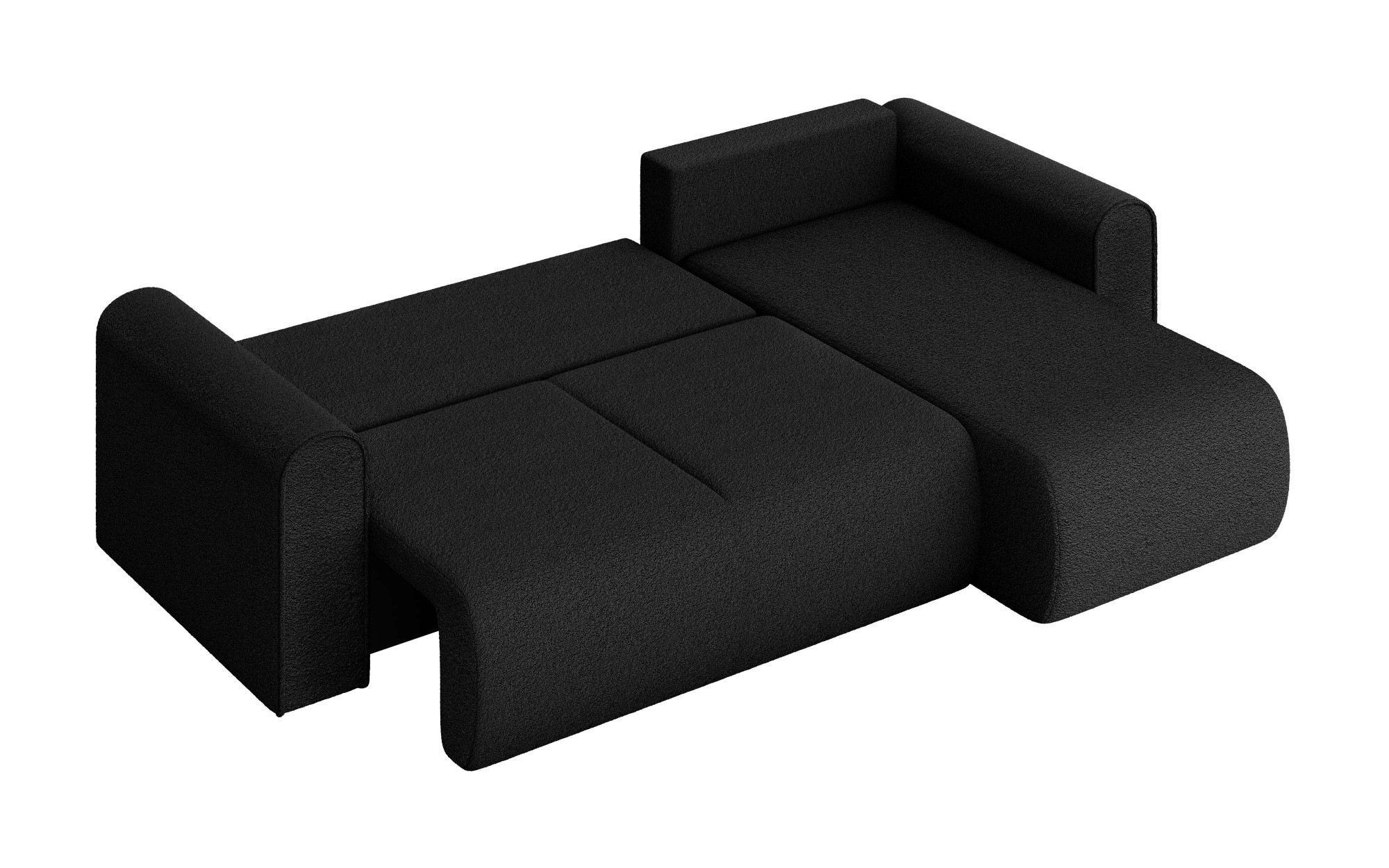 INOSIGN Ecksofa »Zacharia wahlweise Schlafsofa mit Bettkasten, B/T/H 250/166/86 cm«, L-Form mit Wellenunterfederung, Recamiere beidseitig montierbar