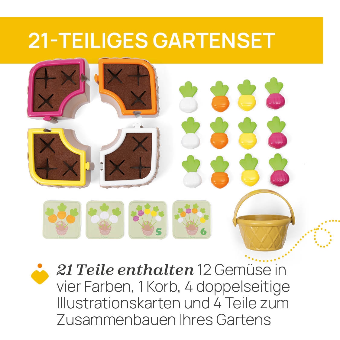 Chicco Spiellebensmittel »2In1 Gemuesegarten Spielset«