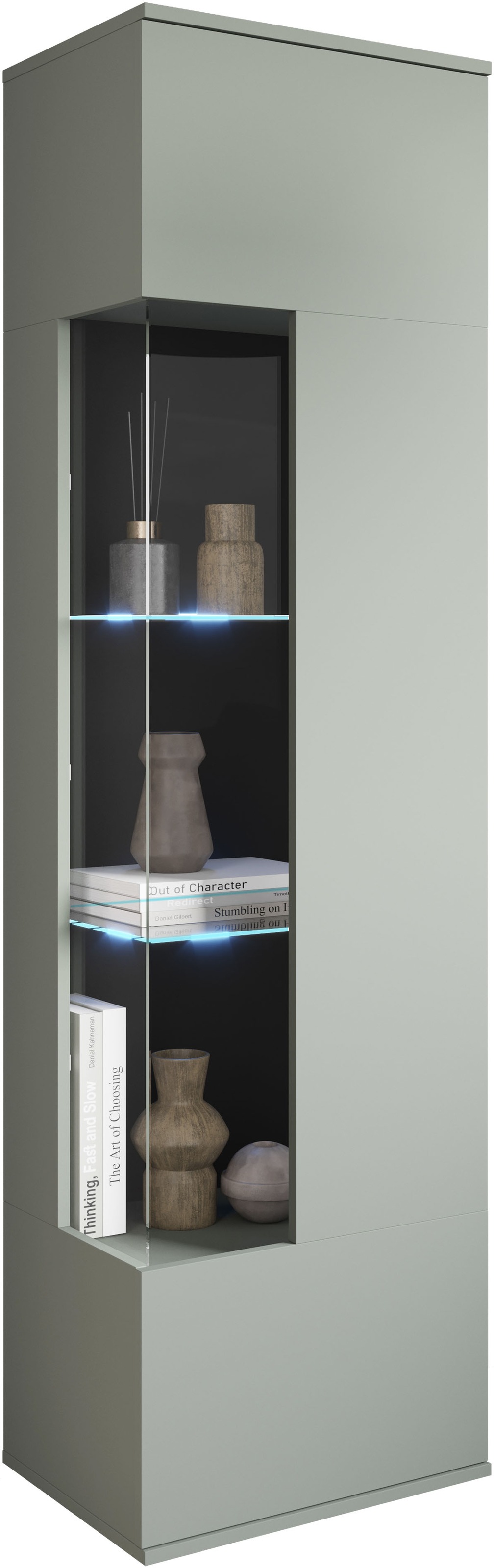 INOSIGN Vitrine »Kenia, stehend und hängend, Türanschlag wechselbar«, (1 St.), Vitrineschrank mit Glastüren 160 cm Höhe