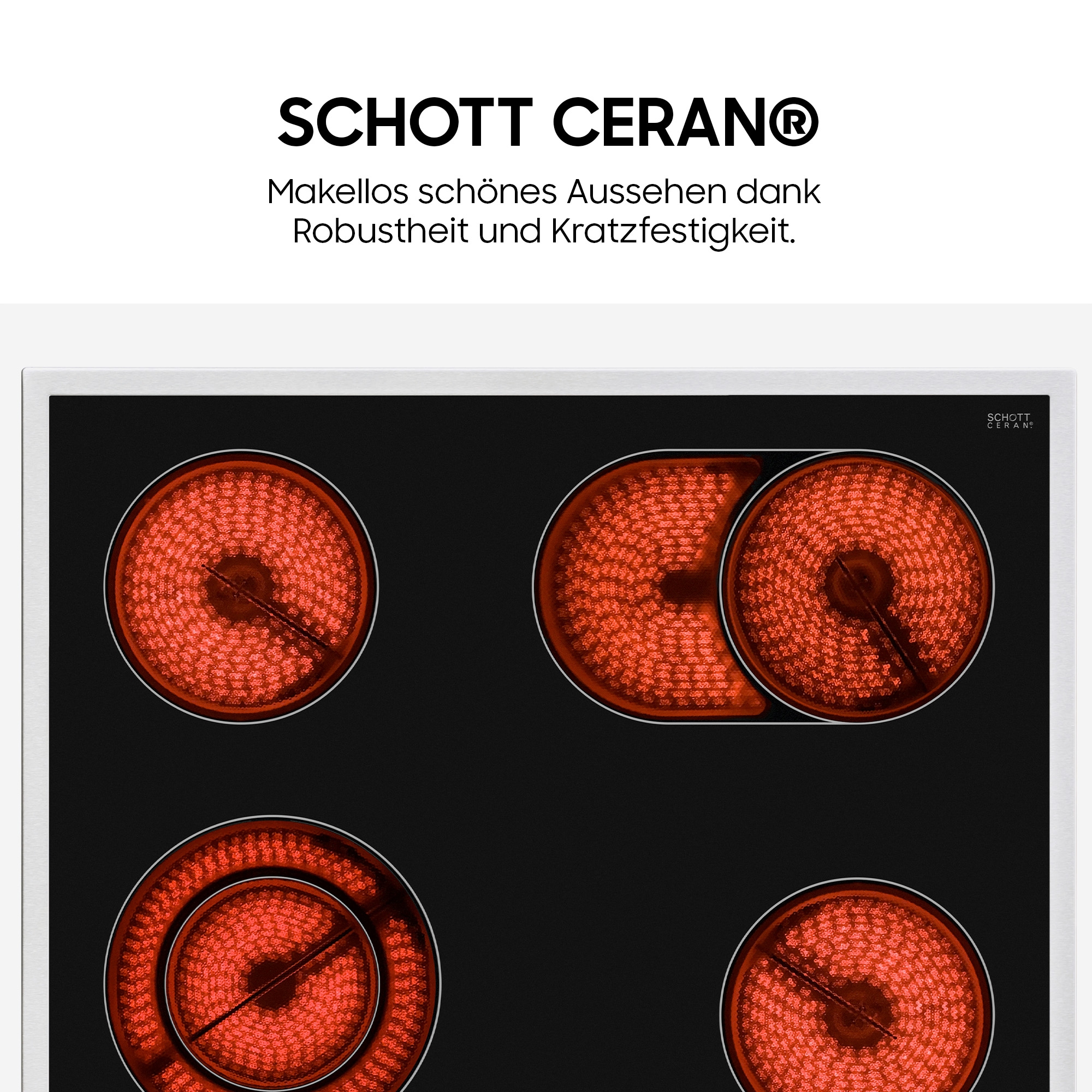 Samsung Elektro-Herd-Set »NB69R2300RS« mit 1-fach-Teleskopauszug Herd-Set mit SCHOTT CERAN® Kochfläche