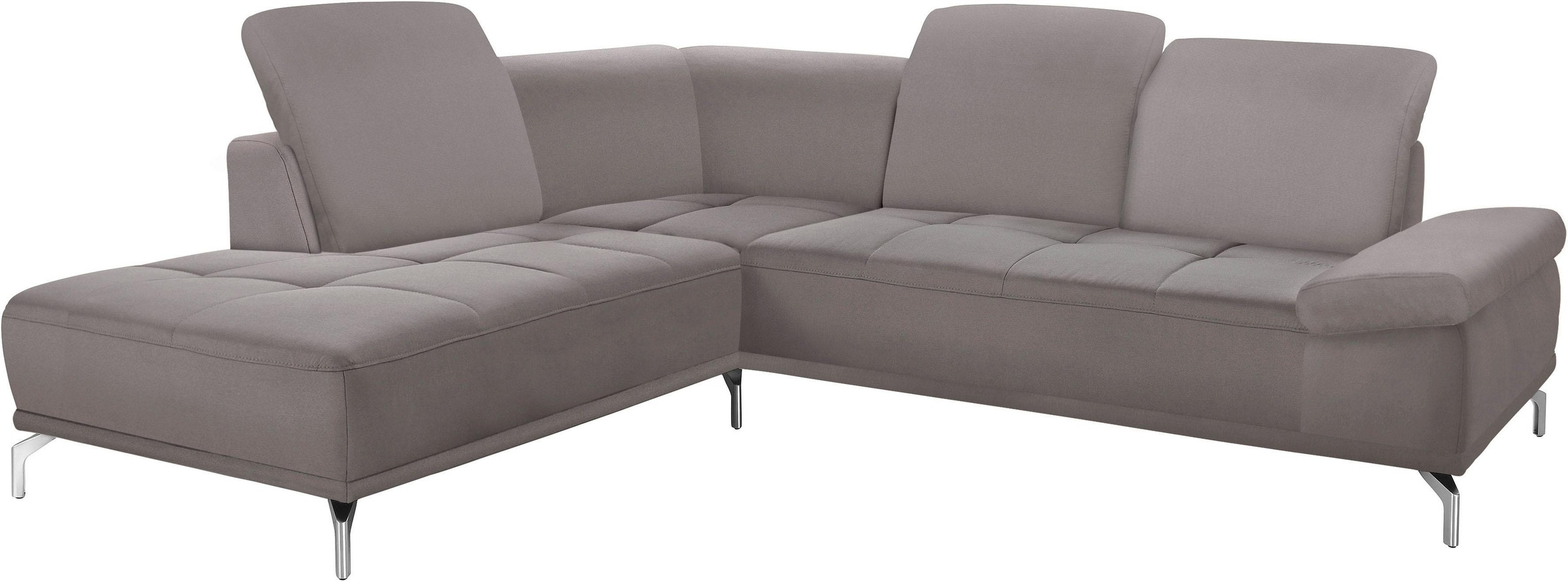 Places of Style Ecksofa »Caluna«, Inkl.Sitztiefenverstellung, wahlweise mit Kopf- und Armteilverstellung