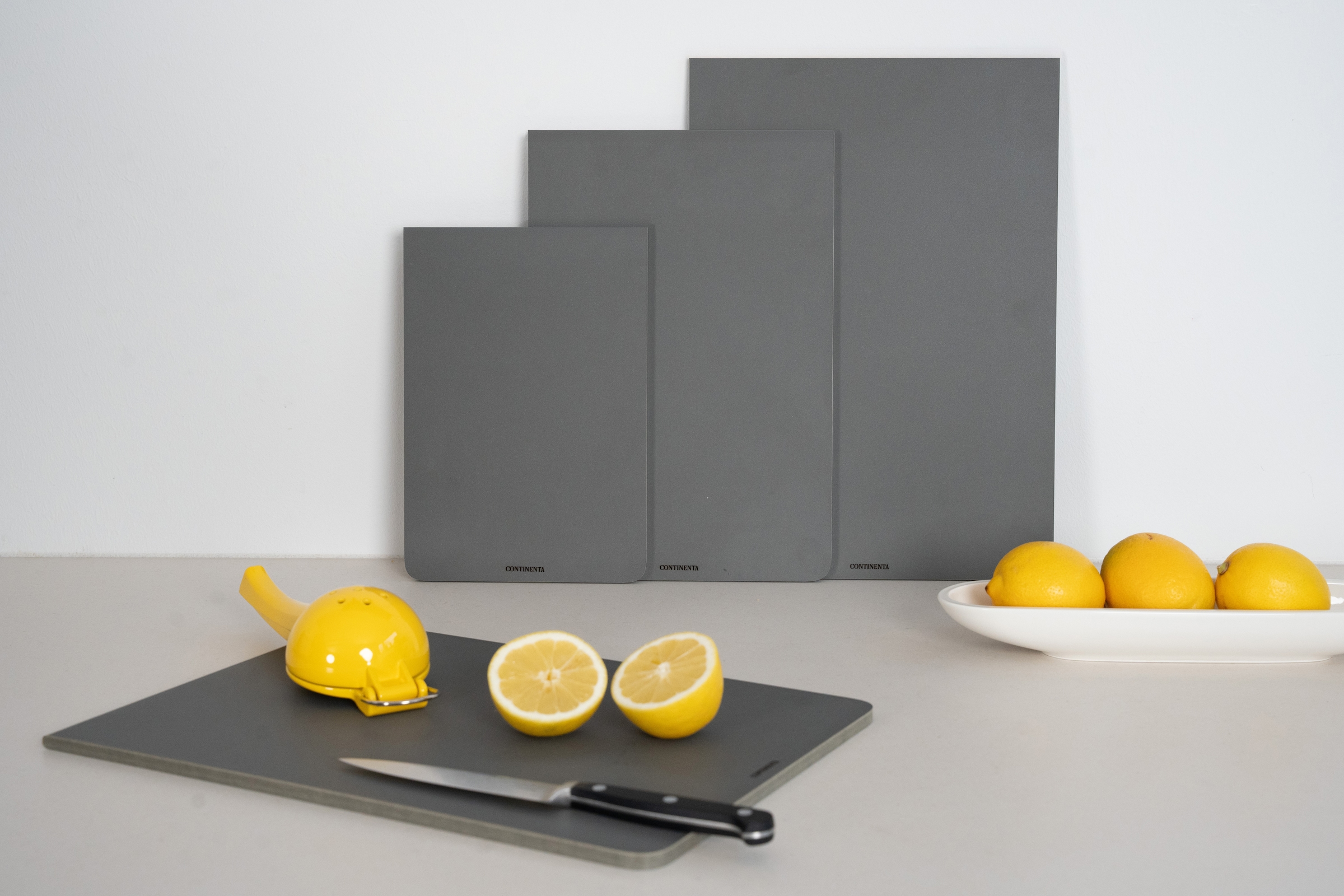 Continenta Schneidebrett »BAND, Duracore grau« Messerschonend und Spülmaschinenfest