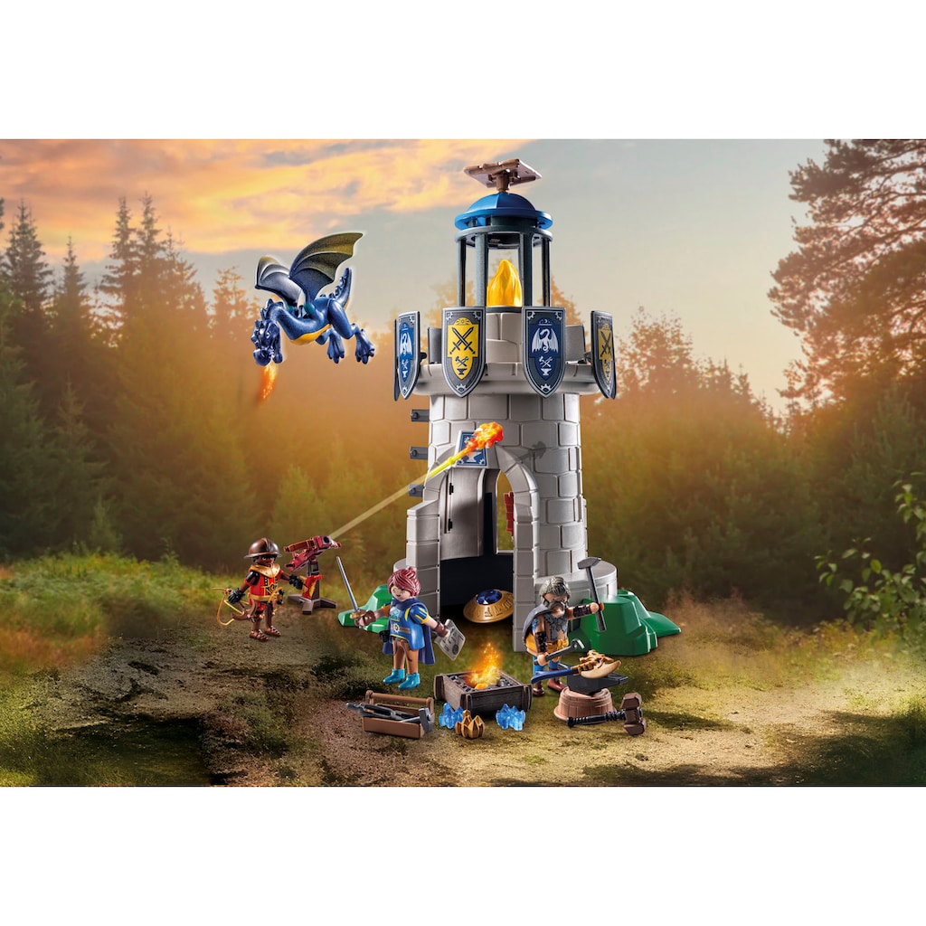Playmobil® Konstruktions-Spielset »Ritterturm mit Schmied und Drache (71483), Novelmore«, (89 St.)