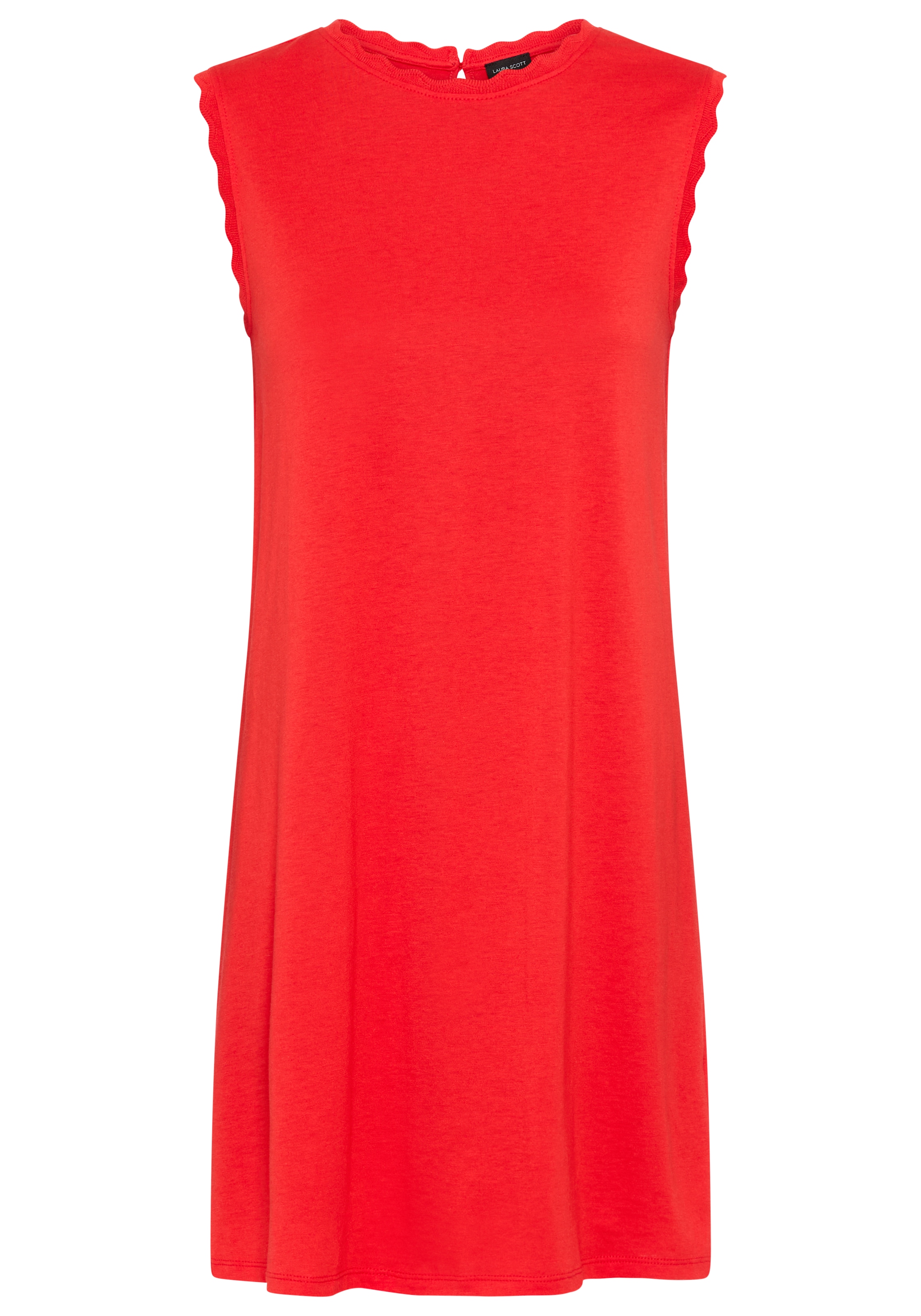 Laura Scott Sommerkleid mit Bogenkante, Basic-Stil, Mini-Länge