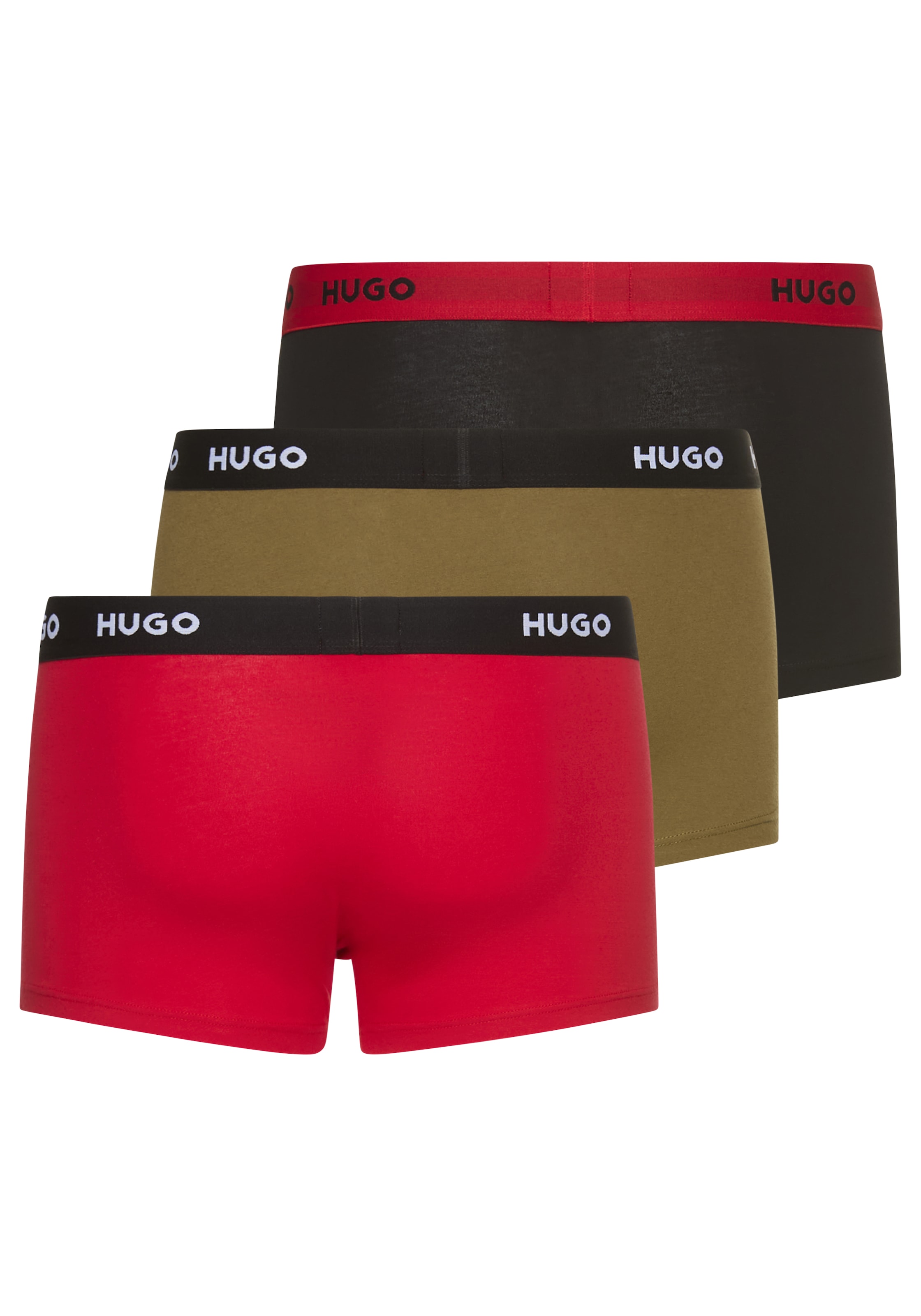 HUGO Underwear Trunk »TRUNK TRIPLET PACK«, (Packung, 3 St.), mit Logoschriftzug auf dem Bund