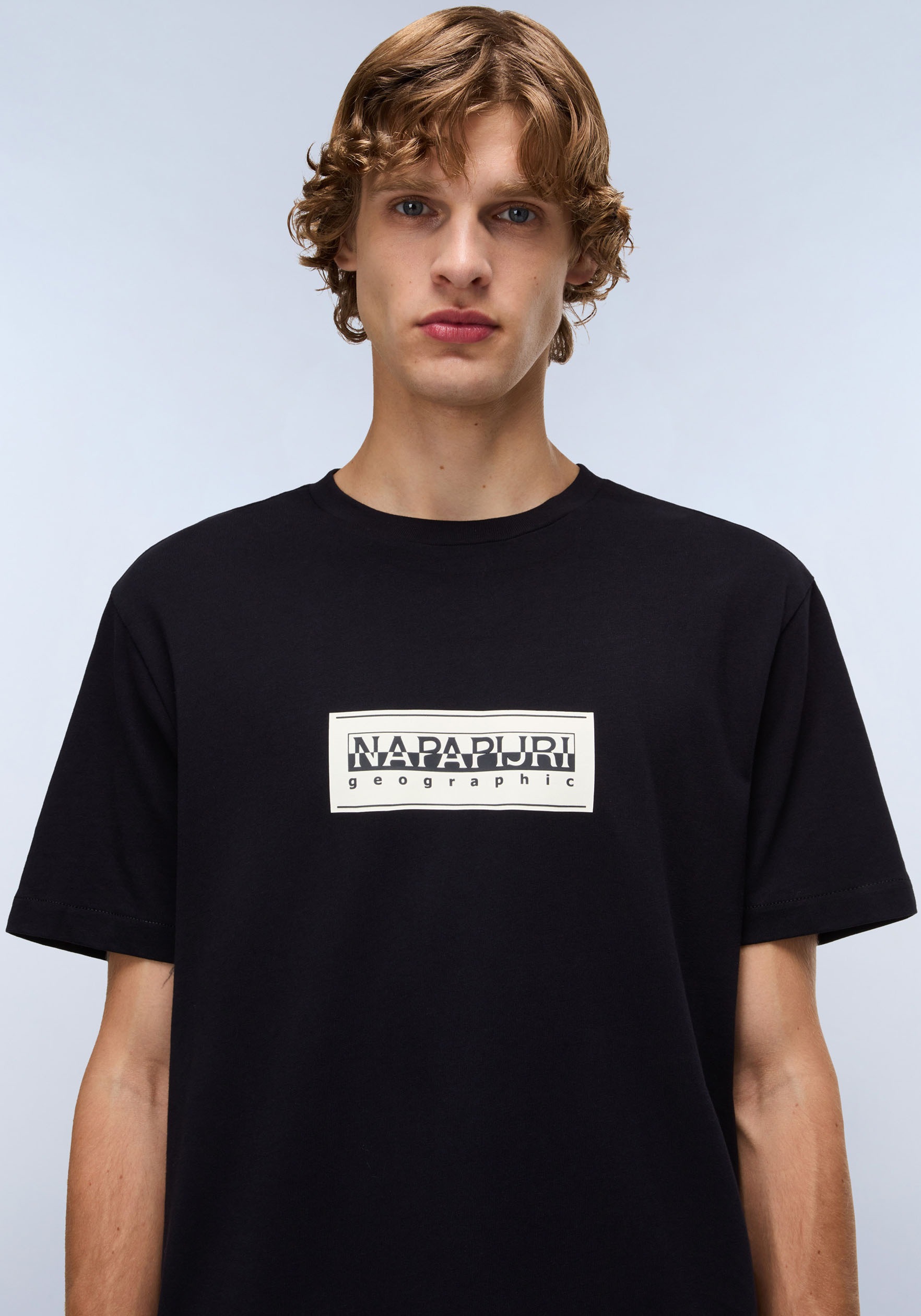 Napapijri T-Shirt »S-BOX LOGO« mit Silikonprint,