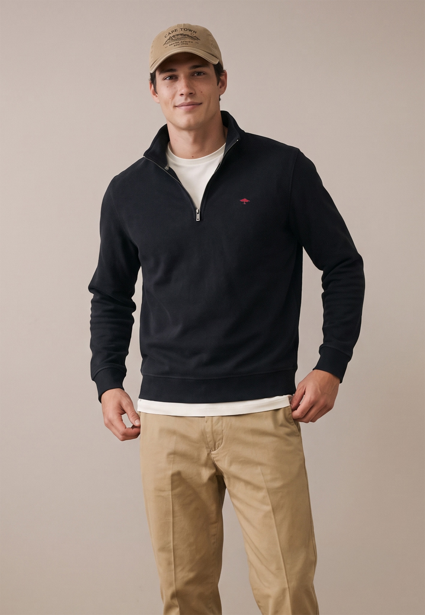 FYNCH-HATTON Sweatshirt , mit Logo Stickerei
