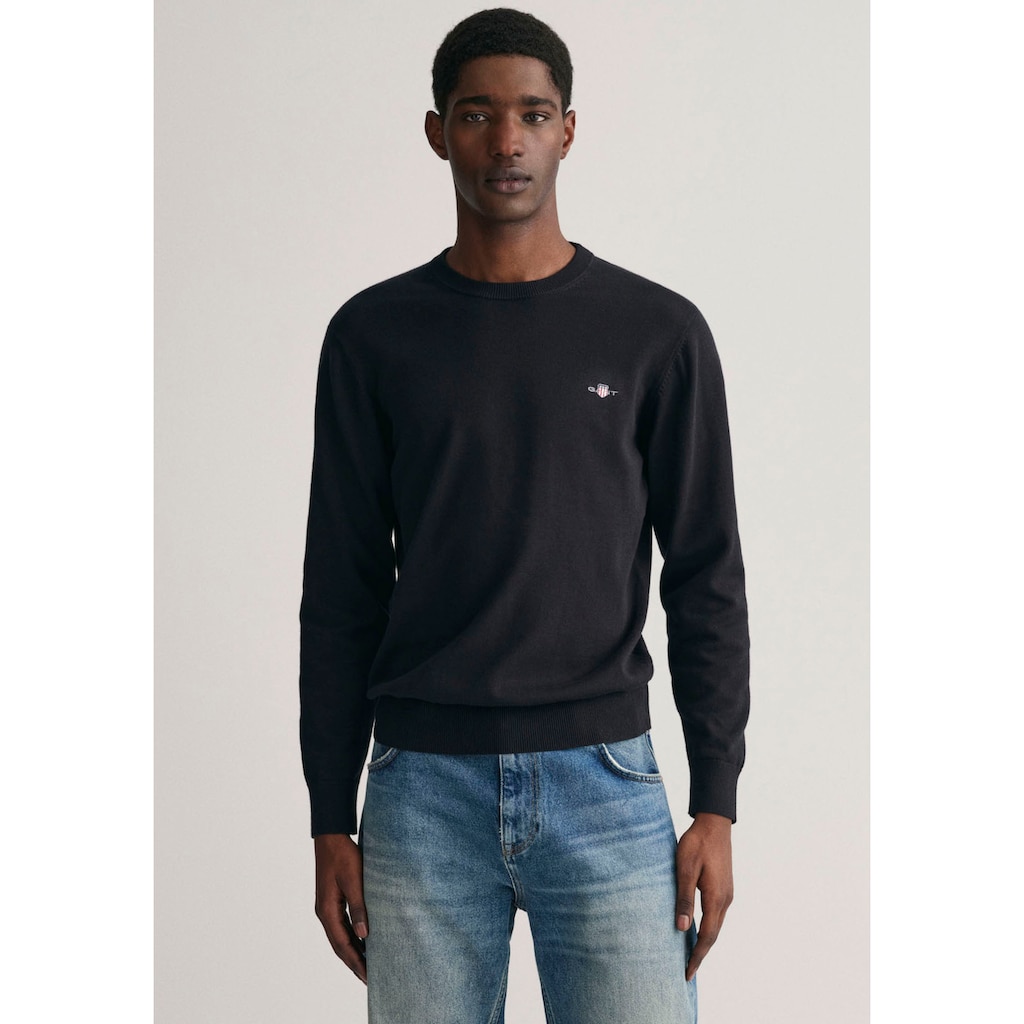 Gant Rundhalspullover »Classic Cotton C-Neck«