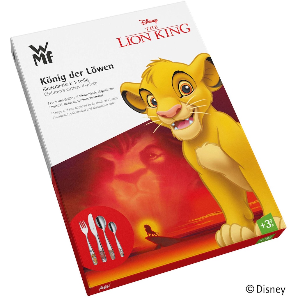 WMF Kinderbesteck »Lion King«, (Set, 4 tlg.)