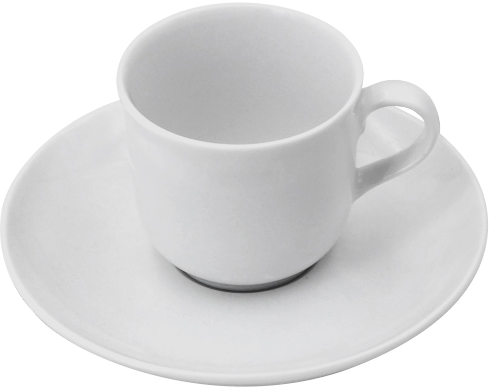 Retsch Arzberg Espressotasse »Bianca« 6 Tassen, 6 Untertassen