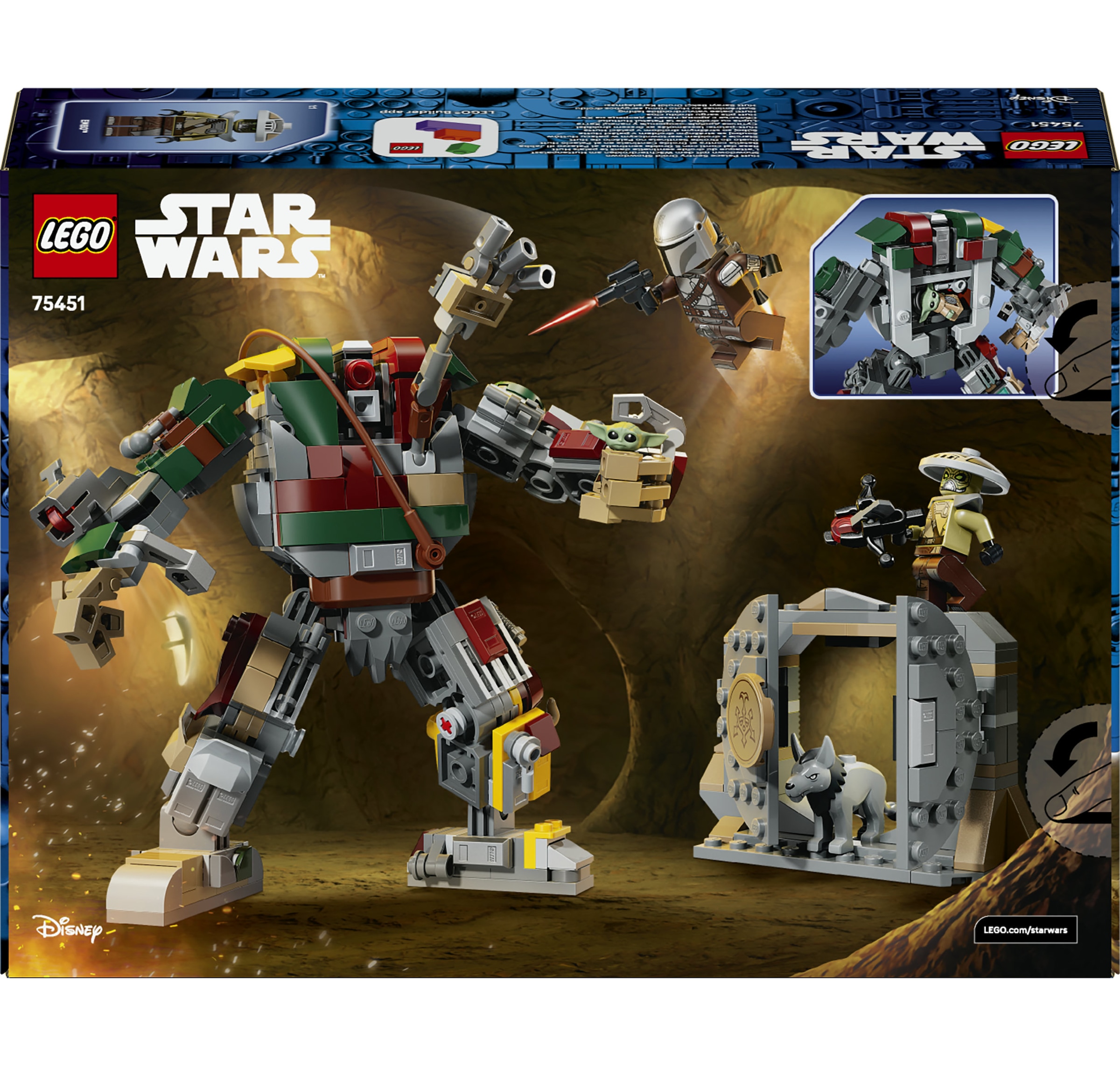 LEGO® Konstruktionsspielsteine »Showdown mit dem Wächterdroiden am Huttenpalast (75451)« LEGO Star Wars; Made in Europe
