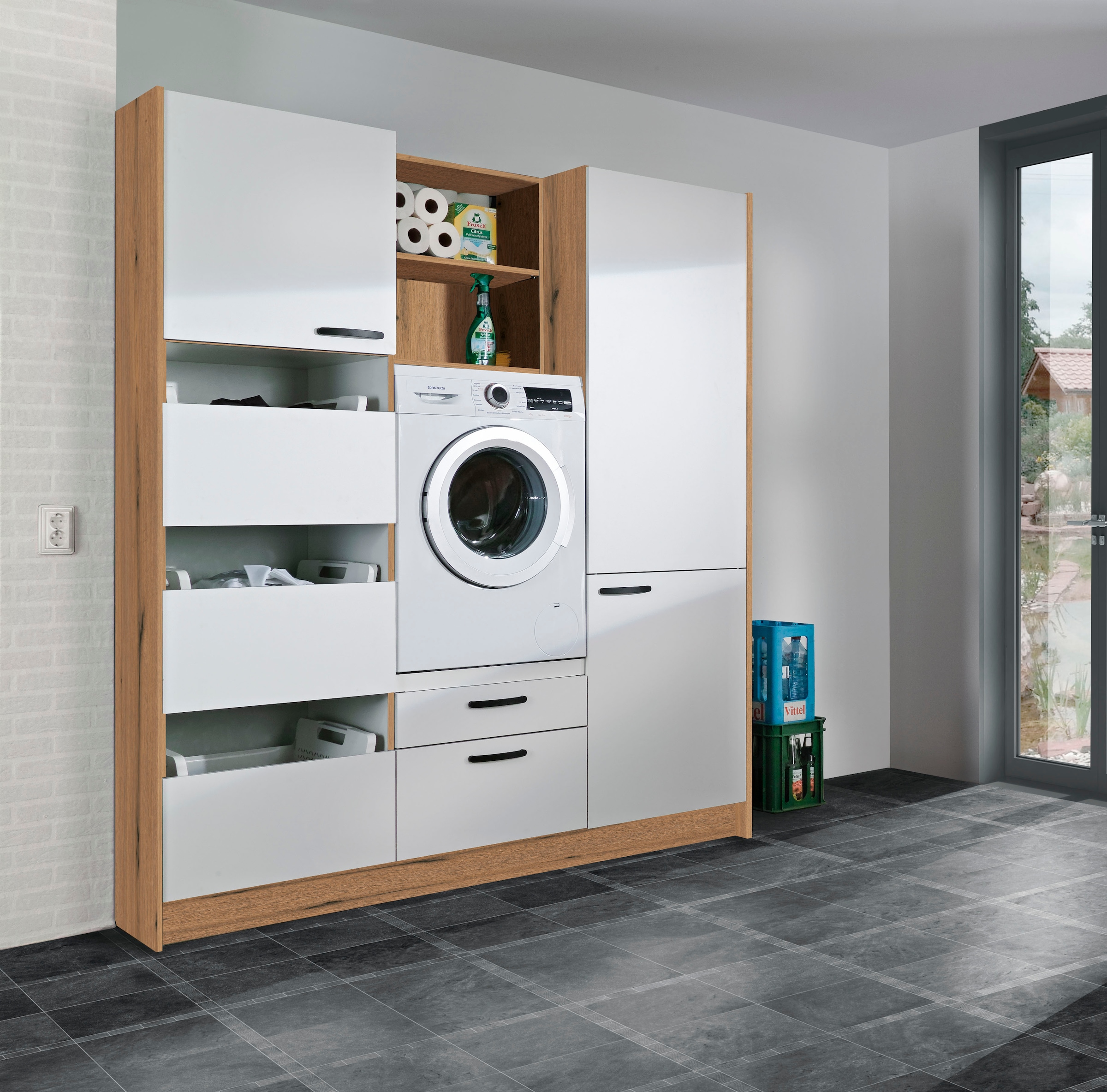 Express Küchen Schrank-Set »Arta« Komplett-Set, ohne Geräte, vormontiert, mit Soft-Close-Funktion, Stellbreite 185 cm, 7 Stk. tlg.