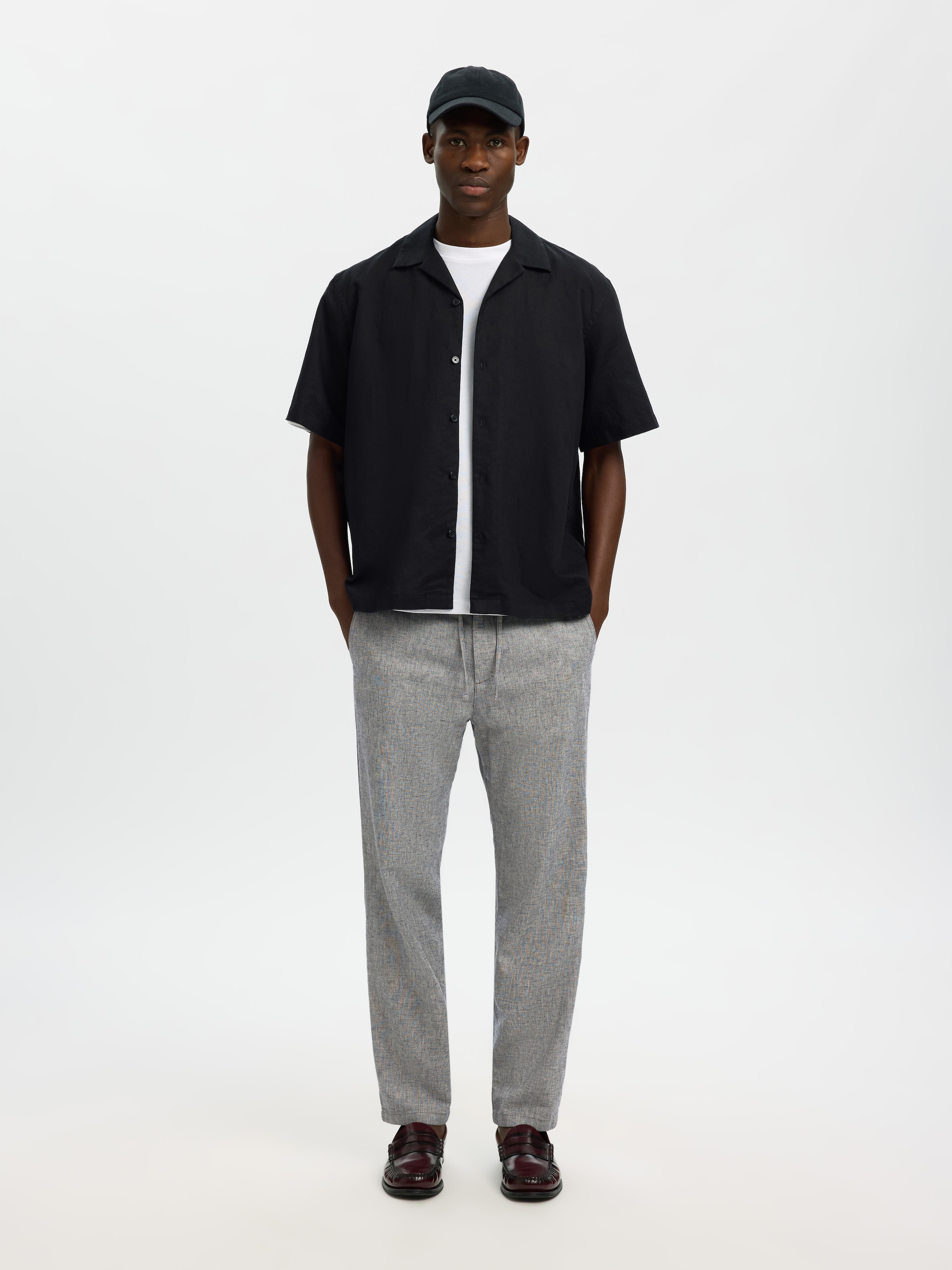 SELECTED Chinohose »SLH172-SLIMTAPE BRODY LINEN PANT NOOS«  mit Leinen