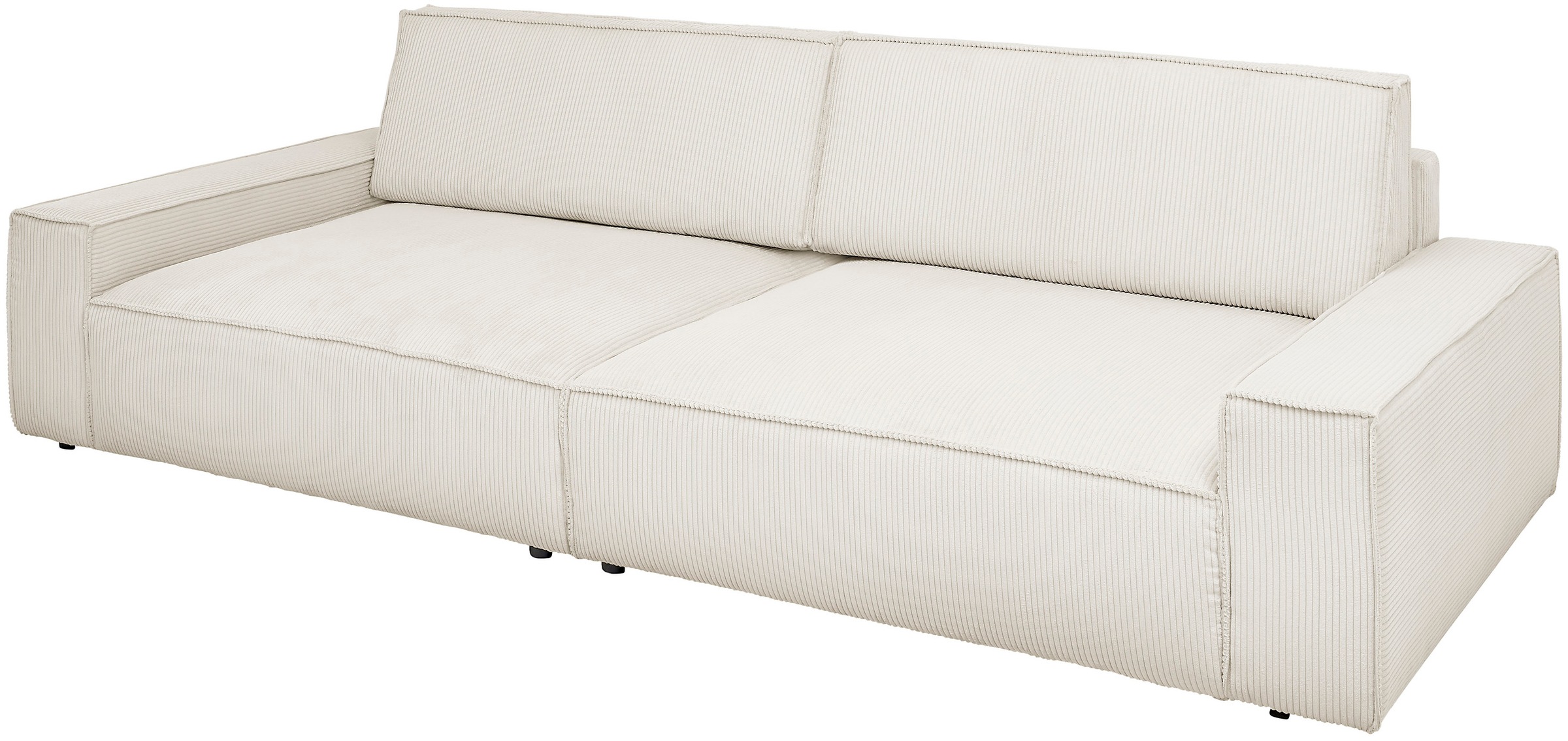 Home affaire Big-Sofa »NEU: SHERWOOD XXL, Big-Sofa (316cm), extra tiefe Sitzfläche 95 cm«, bequemer Sitzkomfort, Cord u. Leinenoptik, Kedernaht