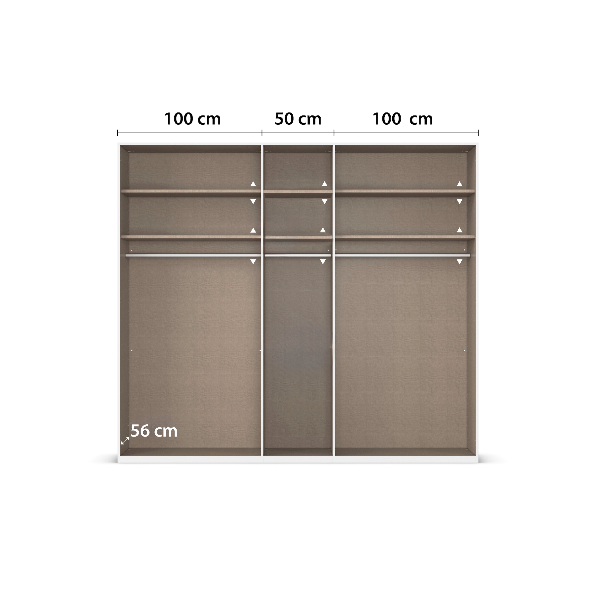 LeGer Home by Lena Gercke Kleiderschrank »Schrank Garderobe Ankleide Schlafzimmer Flur Serina«, (in 3 verschiedenen Ausstattungen BASIC/CLASSIC/PREMIUM), in 6 Breiten (101 - 401 cm) mit Front Glas oder Dekor MADE IN GERMANY