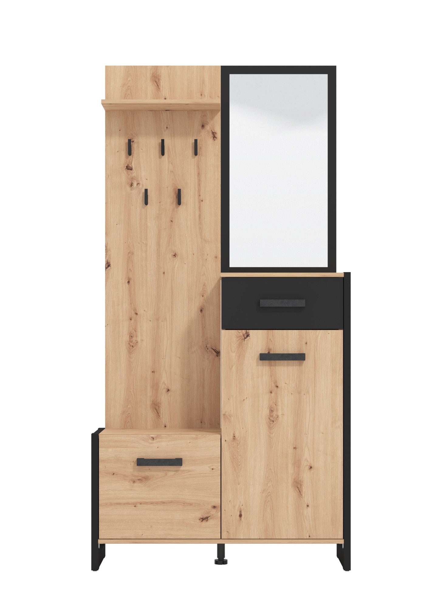 INOSIGN Garderoben-Set »Oleron Kompaktgarderobe, Flurgarderobe, Dielenschrank«, (Komplett-Set), Schrank, Schuhschrank, Wandschrank, in modernen Farben
