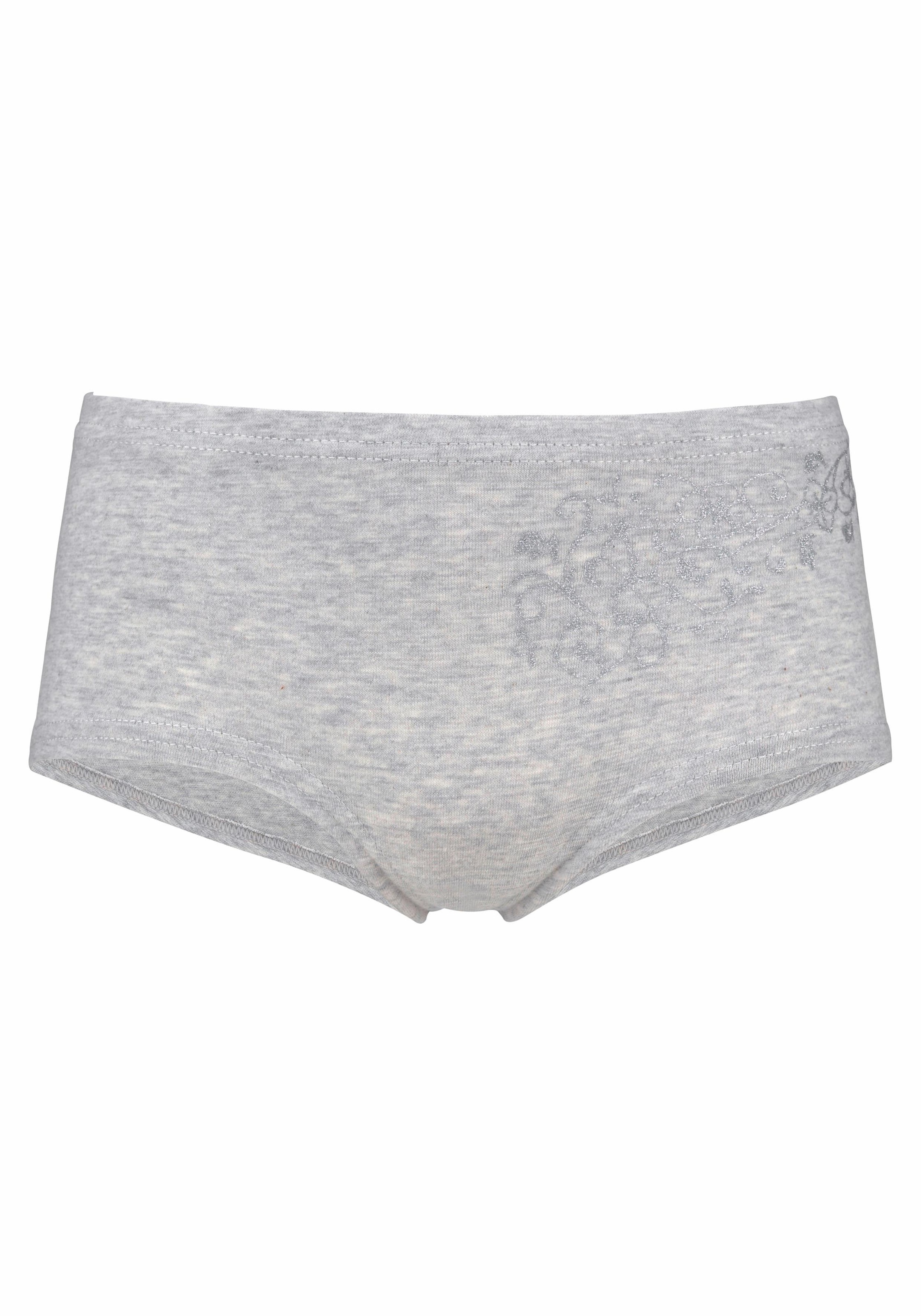 petite fleur Panty, (Packung, 4 St.), mit Glitzerdruck