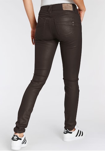 Herrlicher Slim-fit-Jeans »TOUCH SLIM«, in Leder-Optik mit gewachstem Effekt kaufen