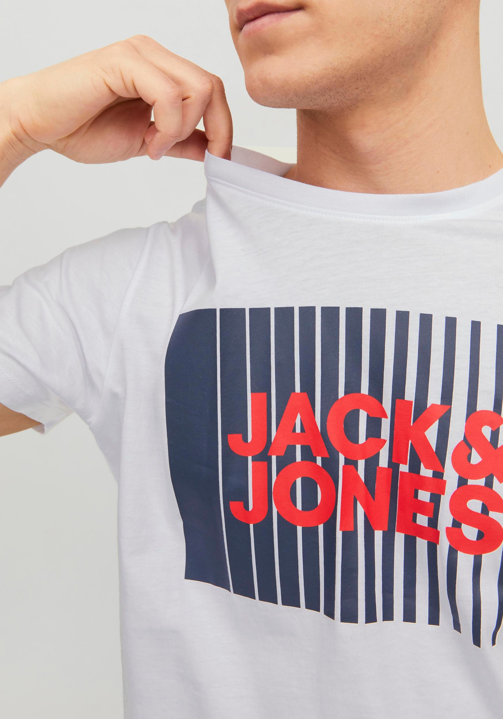 Jack & Jones Rundhalsshirt »JJECORP LOGO TEE PLAY SS O-NECK NOOS«