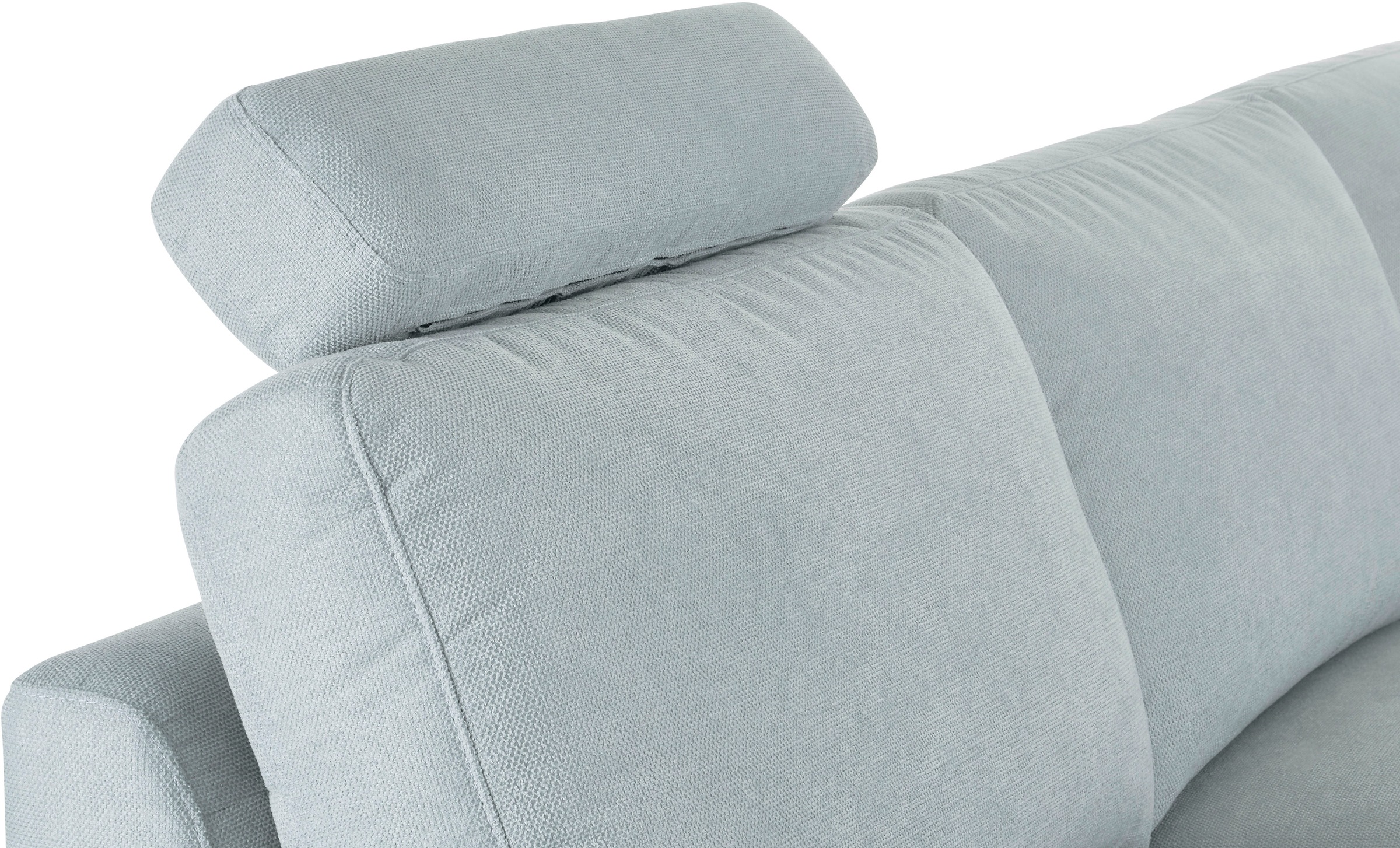 3C Candy Ecksofa »Lecce, wahlweise PUR-Schaumstoff oder Tonnentaschenfederkern« Bett im 2,5-Sitzer, teilmotorische Schlaffunktion im Longchair, L-Form