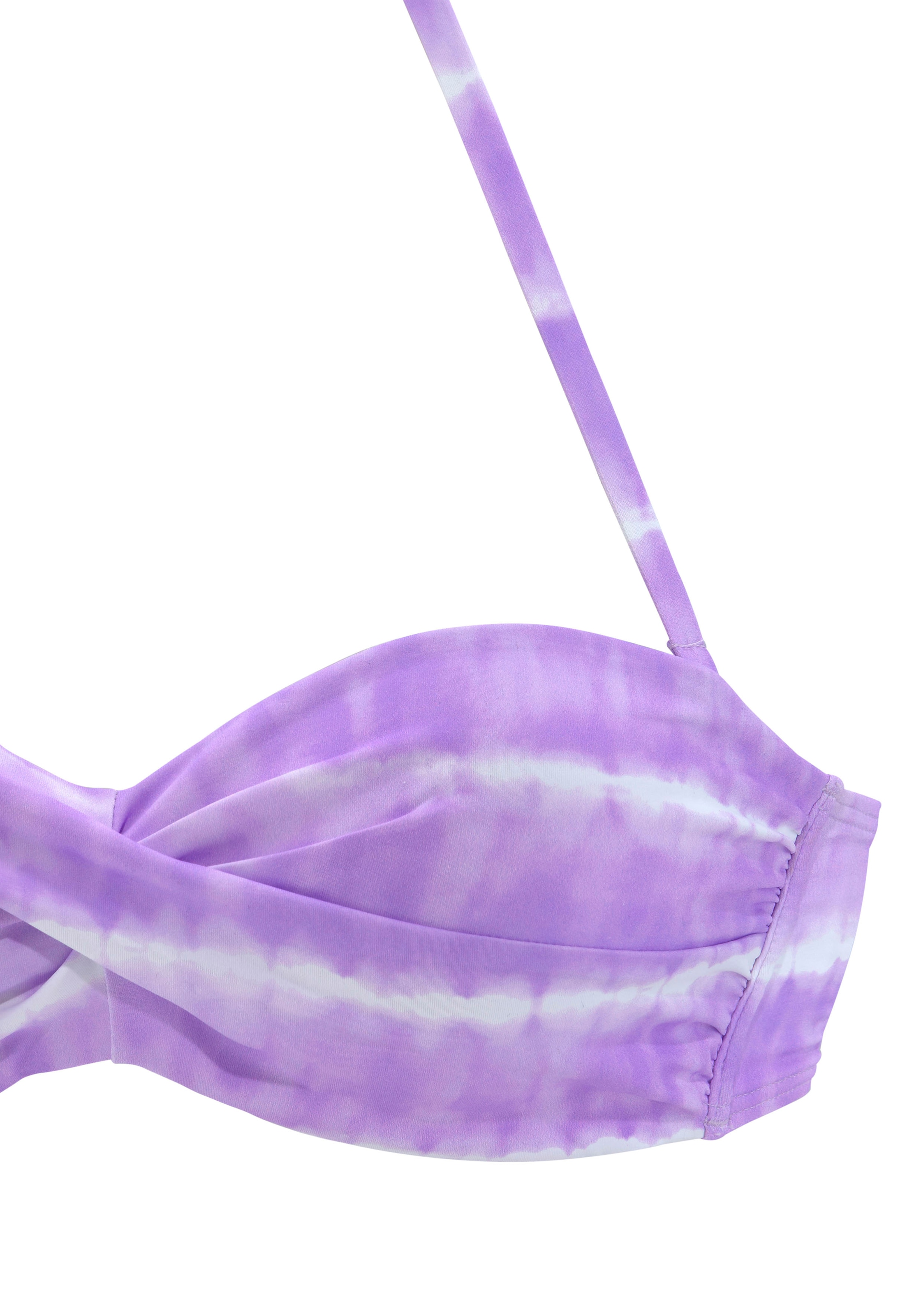 s.Oliver Bügel-Bikini-Top »Enja«, mit Batikdruck und Wickeloptik
