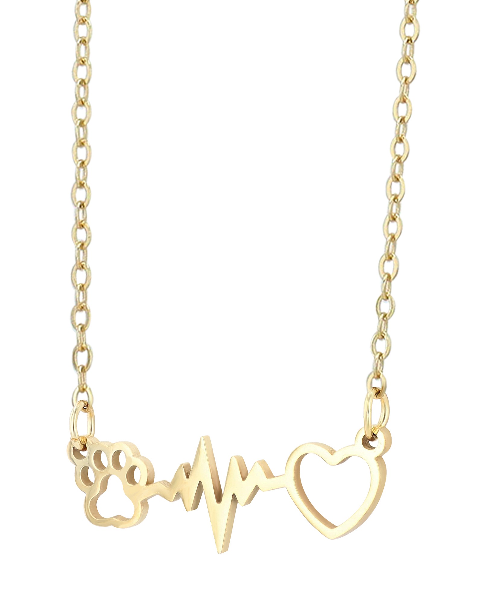 Adelia´s Gliederkette »Damen Halskette ¿ Herz aus Edelstahl 43+5«