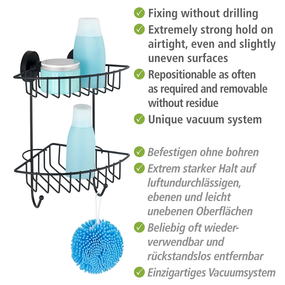 WENKO Duschregal »Bari« 2 Etagen