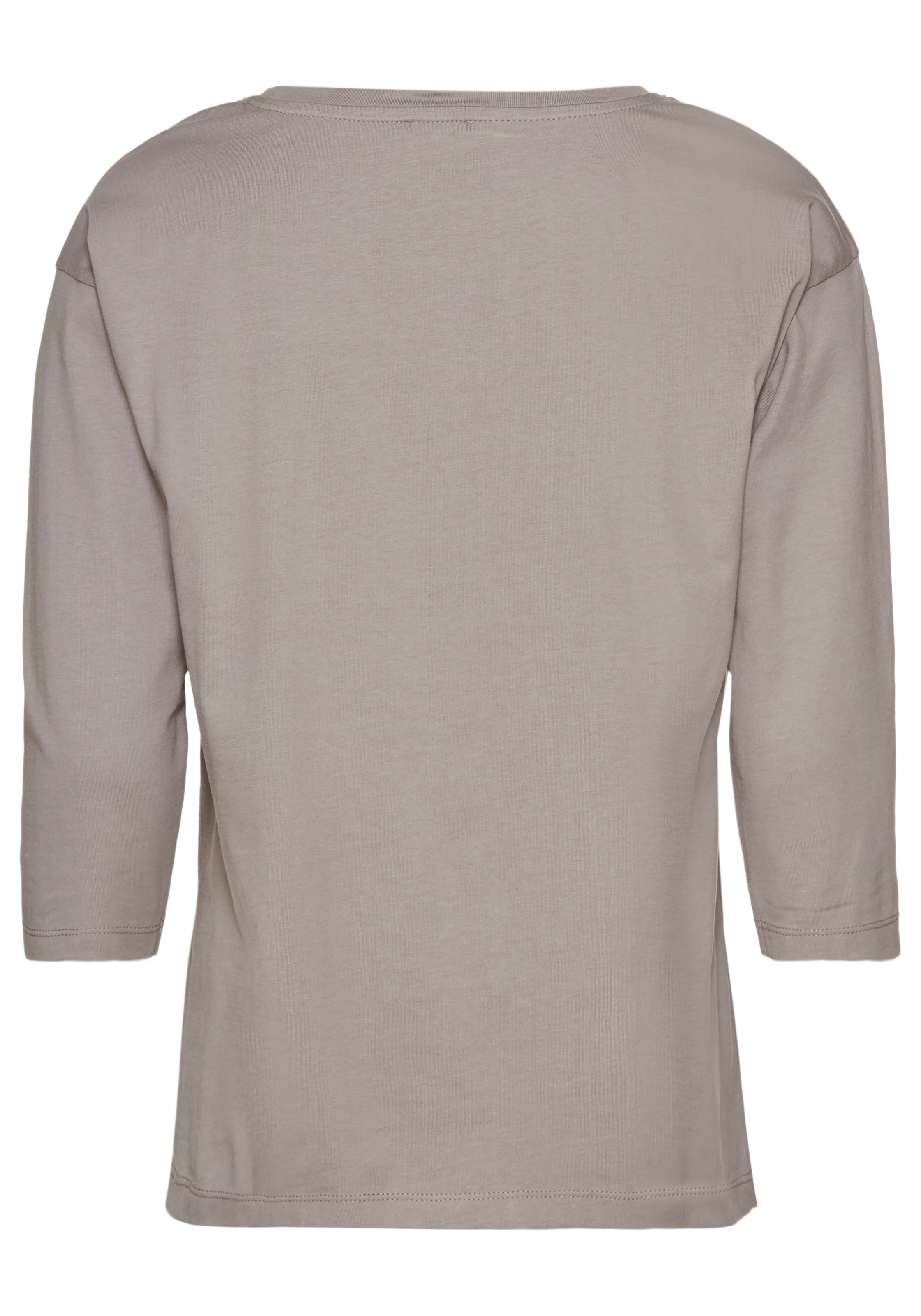 Laura Scott 3/4-Arm-Shirt, mit fröhlichem Frontprint & abgerundetem Saum - NEUE KOLLEKTION