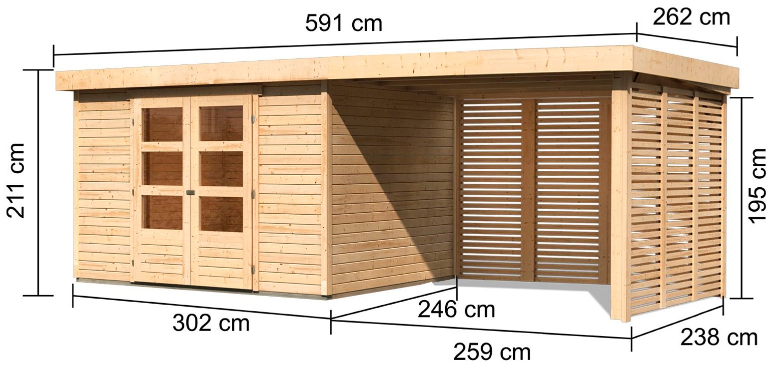 Karibu Gartenhaus »Arnis 5«