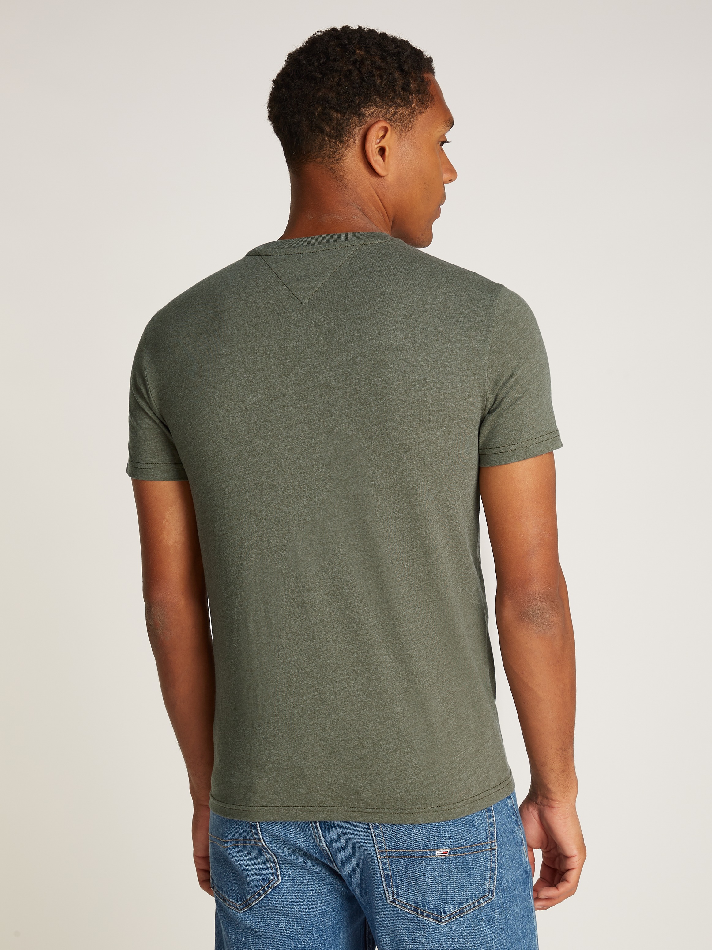 Tommy Jeans T-Shirt »TJM XSLIM JASPE HTR TEE EXT«, Mit Rundhalsausschnitt