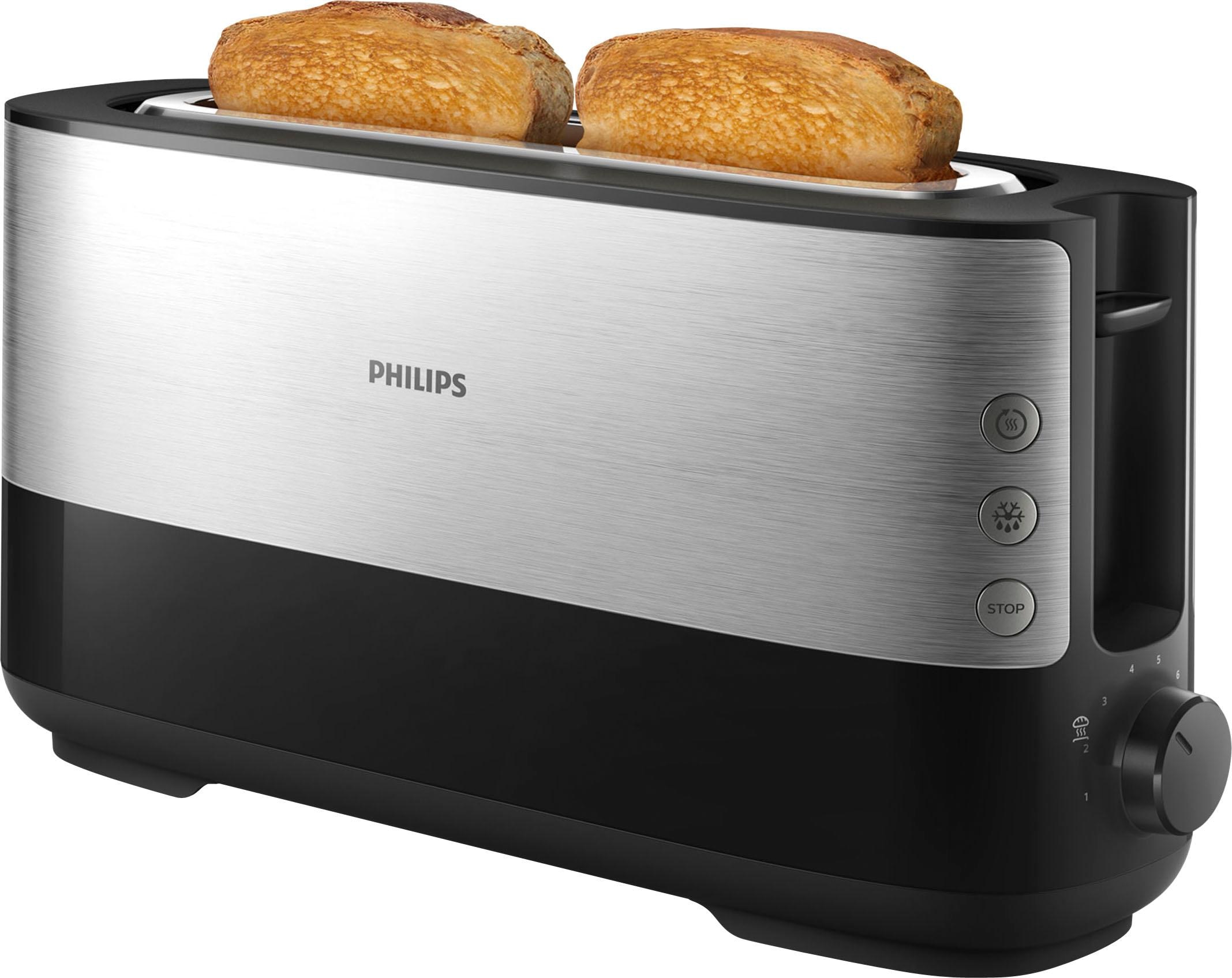 Toaster »HD2692/90«, 1 langer Schlitz, für 2 Scheiben, 950 W, mit Aufwärm- und...
