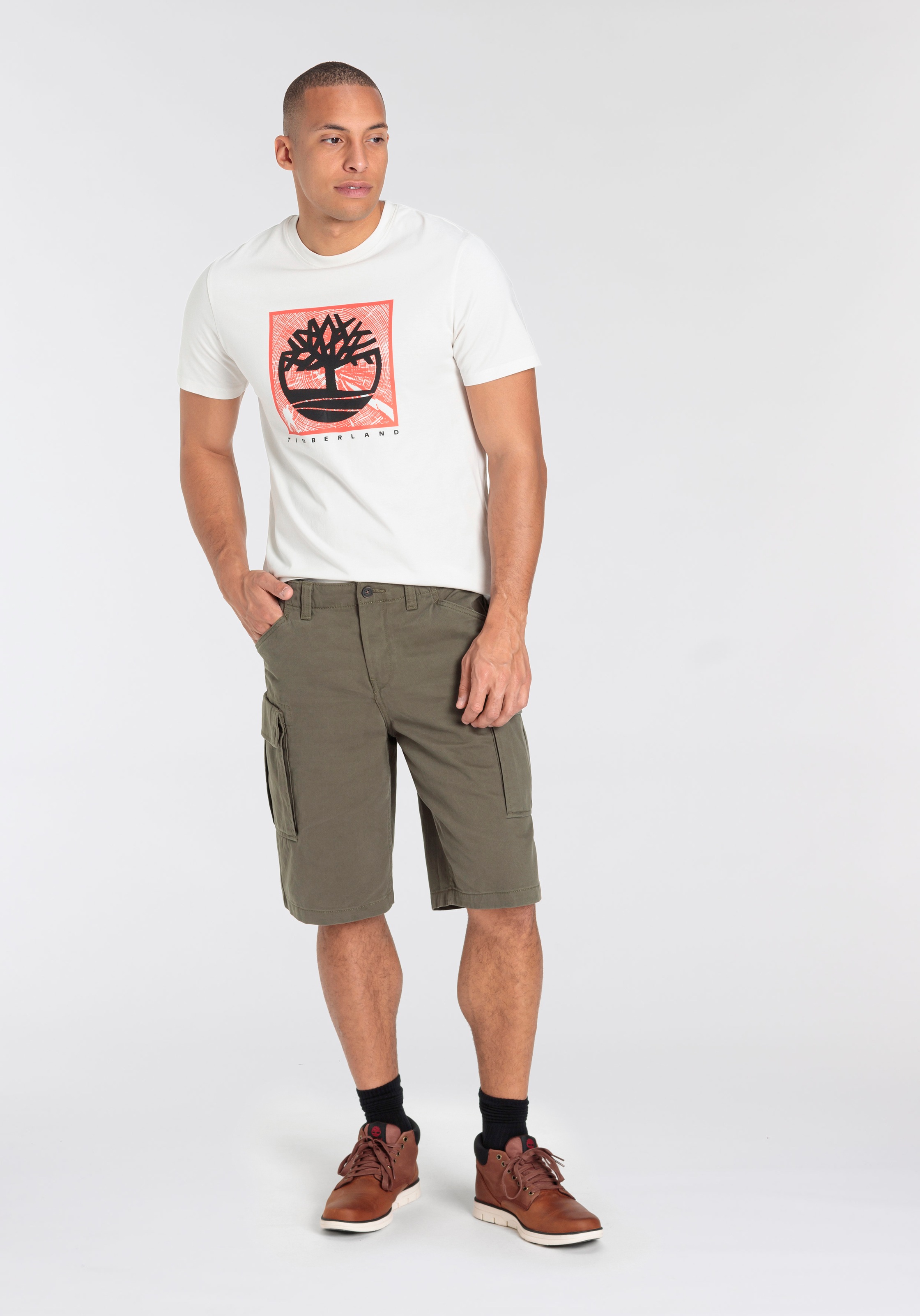 Timberland Cargobermudas »BROOKLINE Twill Cargo Short LEMON«